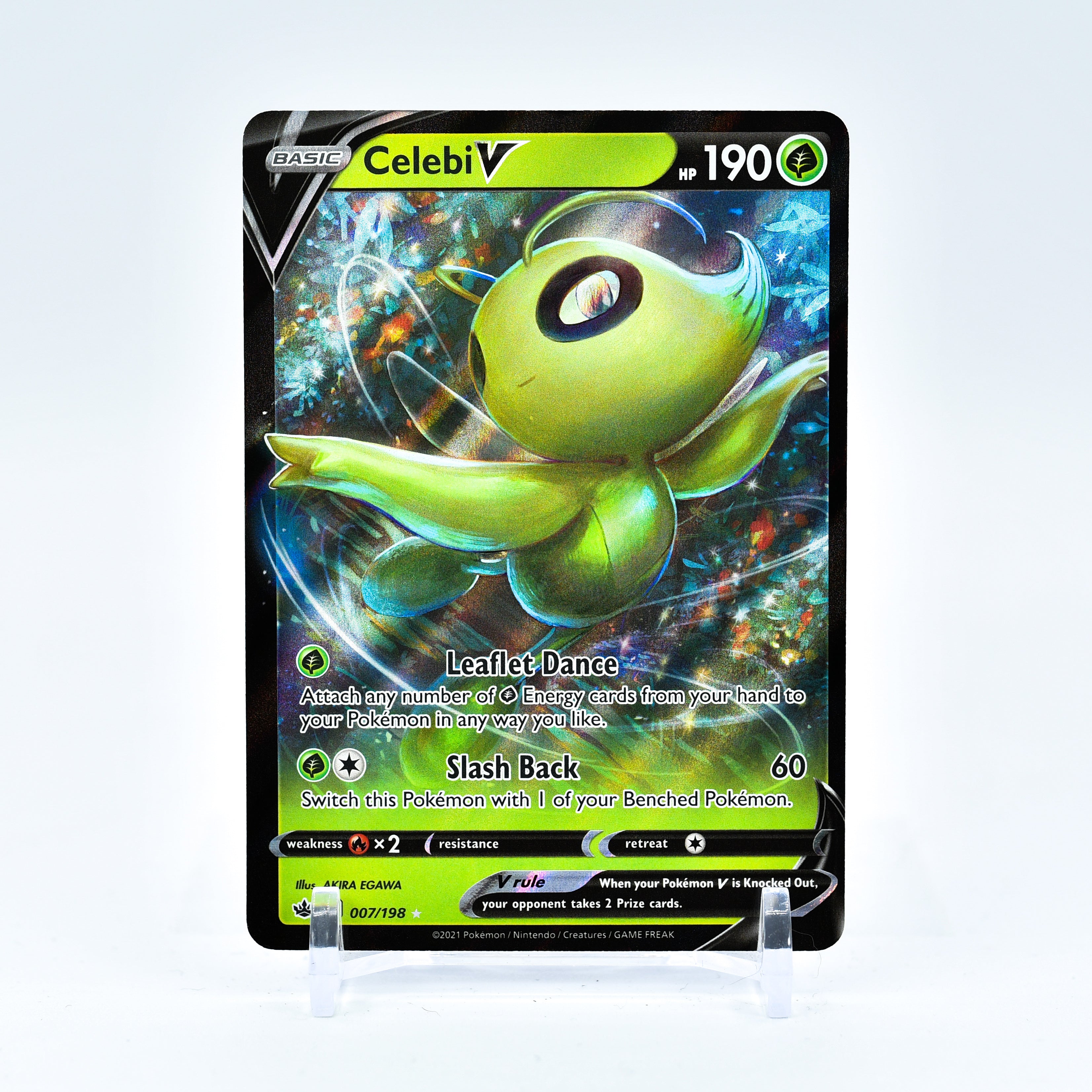 Celebi V - 007/198 Chilling Reign Ultra Rare Pokemon - NM/MINT