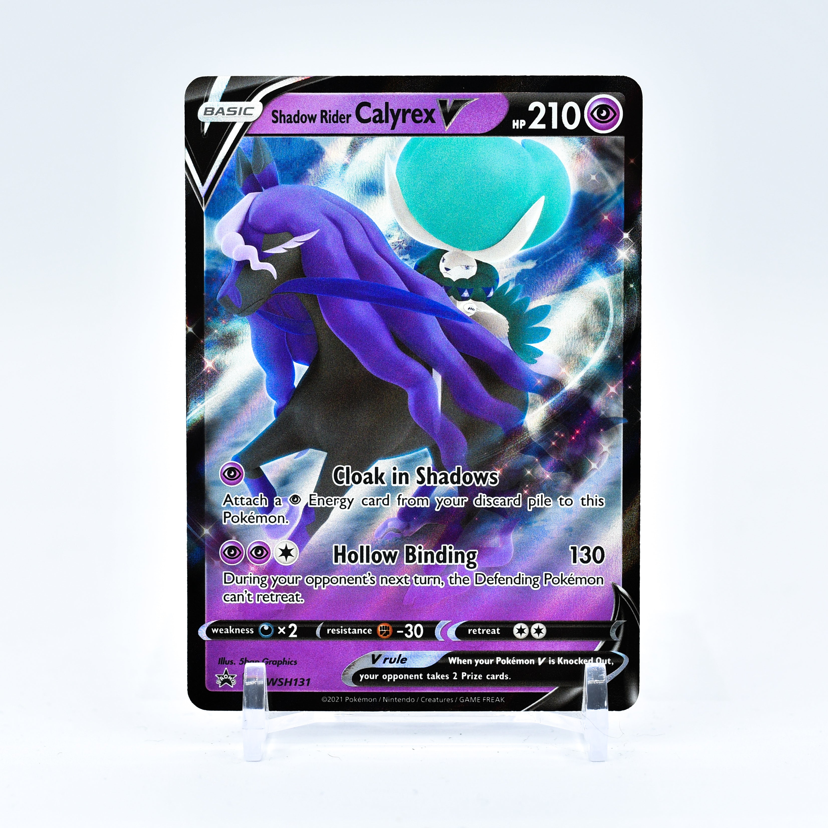 Shadow Rider Calyrex V - SWSH131 Black Star Promo Ultra Rare Pokemon - NM/MINT