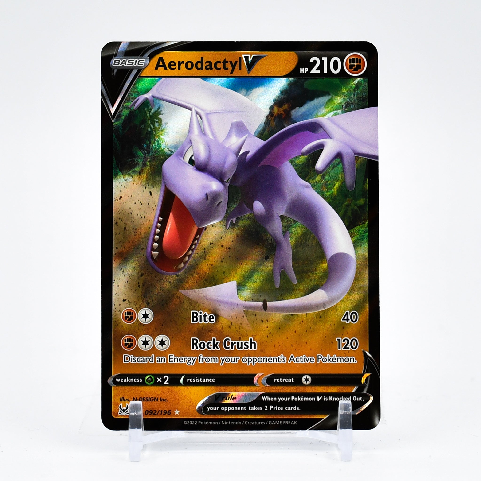 Aerodactyl V - 092/196 Lost Origin Ultra Rare Pokemon - NM/MINT