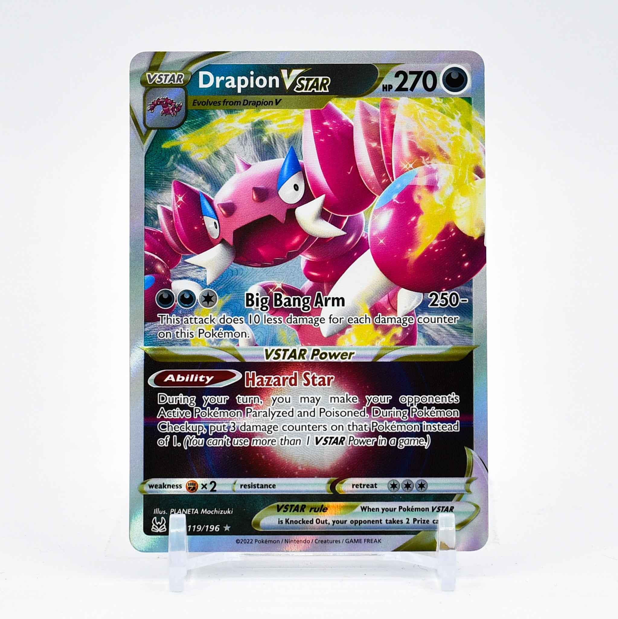 Drapion Vstar - 119/196 Lost Origin Ultra Rare Pokemon - NM/MINT