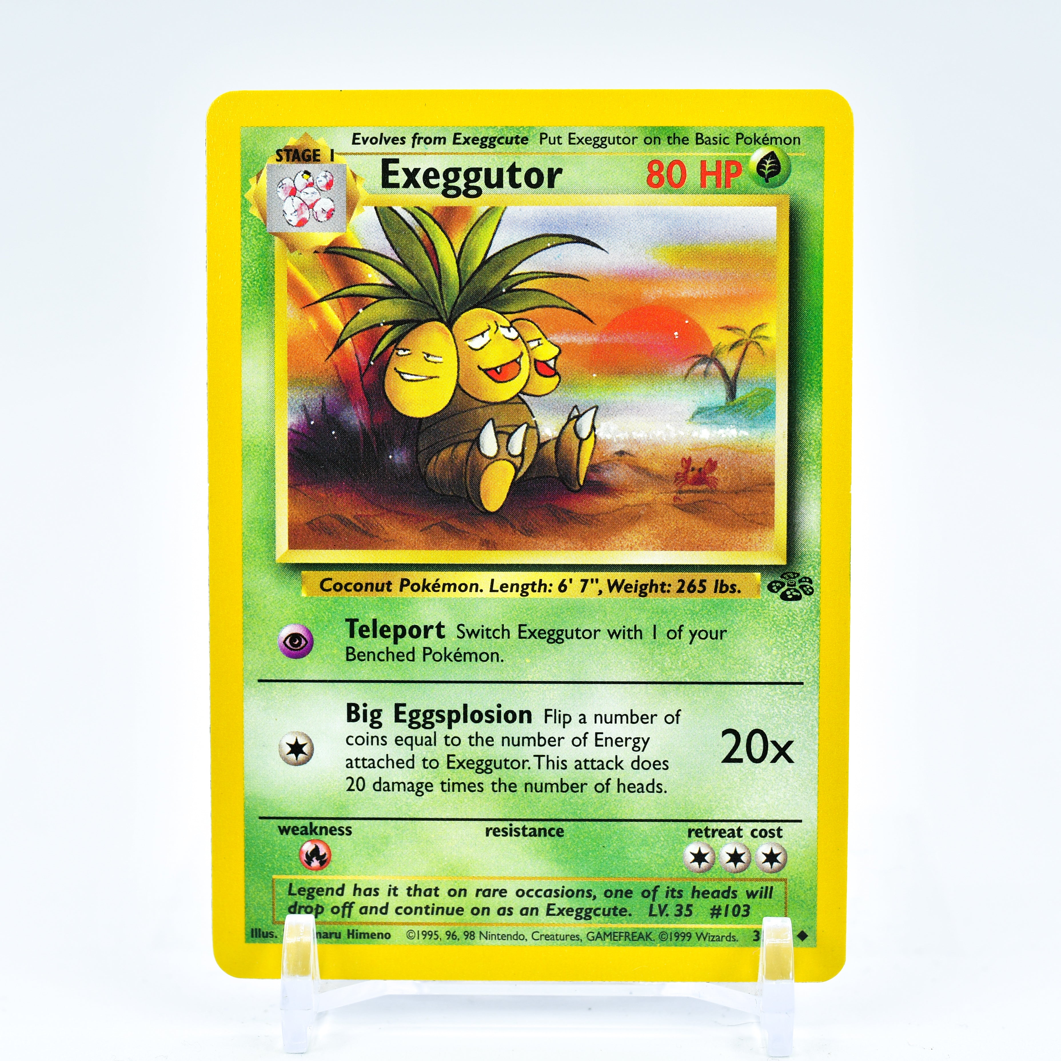 Exeggutor - 35/64 Jungle Unlimited Uncommon Pokemon - NM