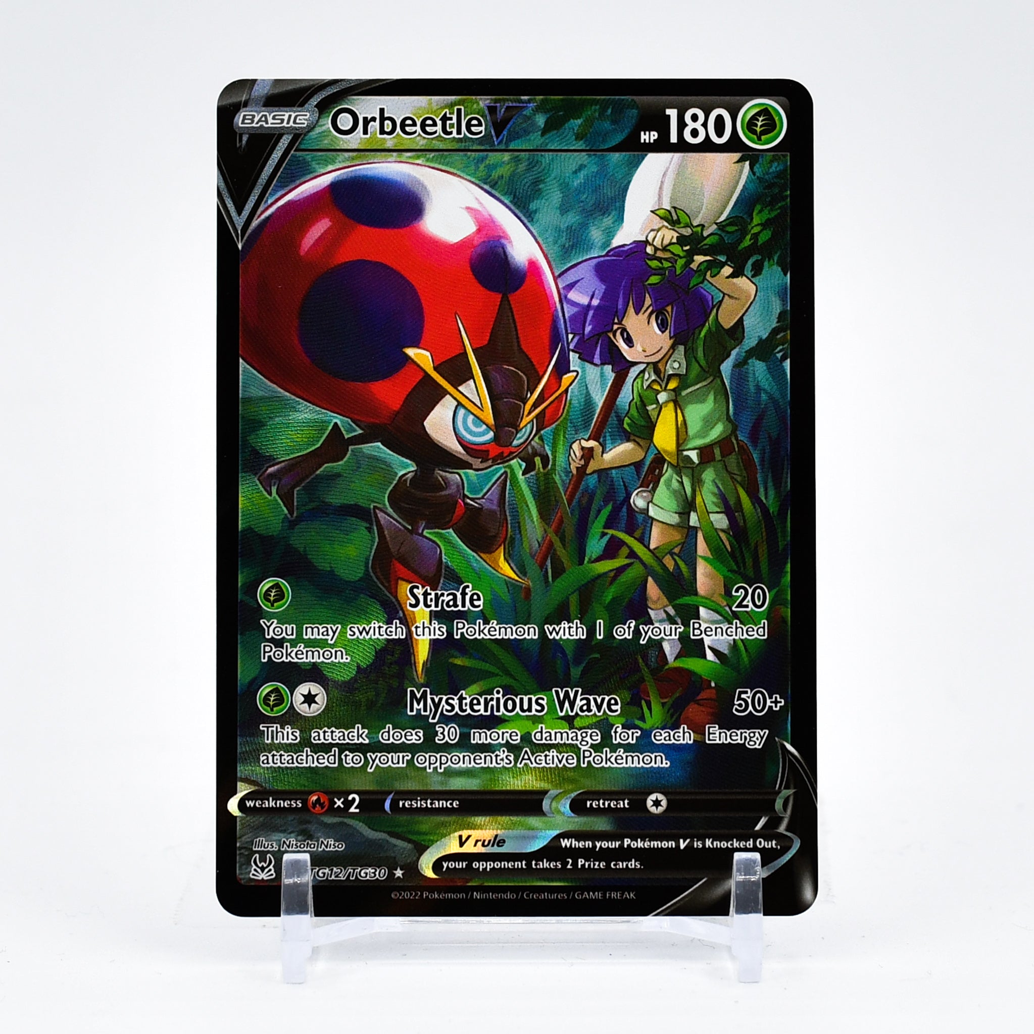 Orbeetle V - TG12/TG30 Lost Origin CHARACTER RARE Pokemon - NM/MINT