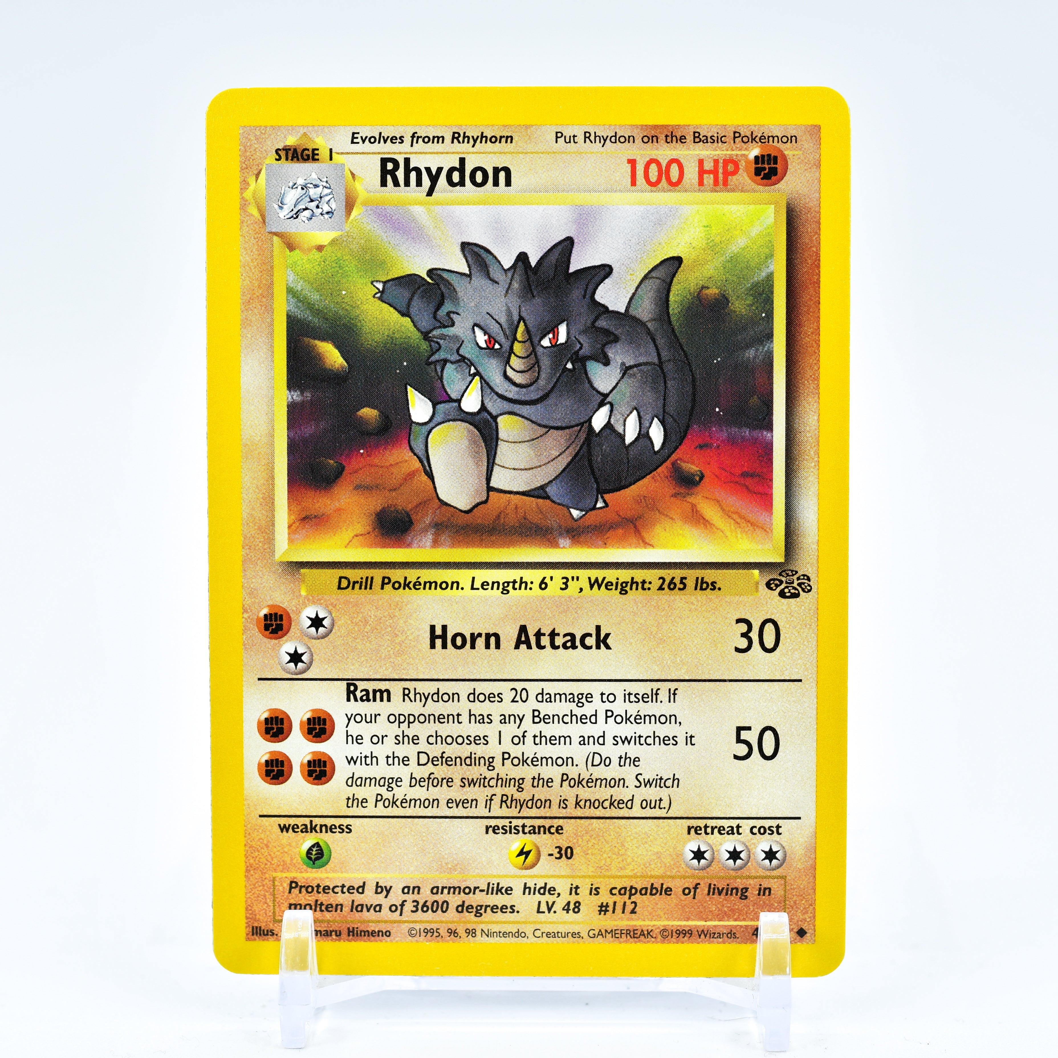 Rhydon - 45/64 Jungle Unlimited Uncommon Pokemon - NM