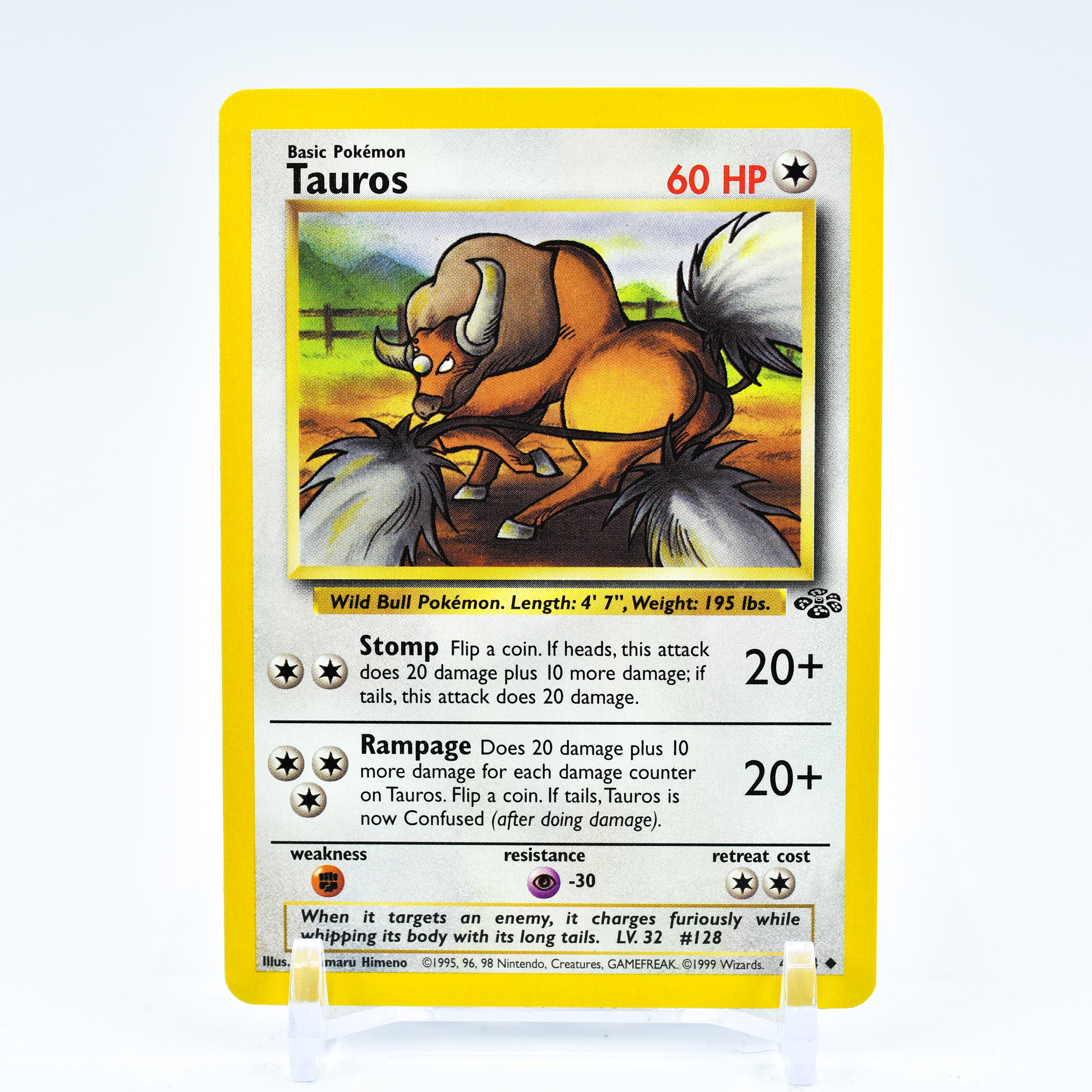 Tauros - 47/64 Jungle Unlimited Uncommon Pokemon - NM