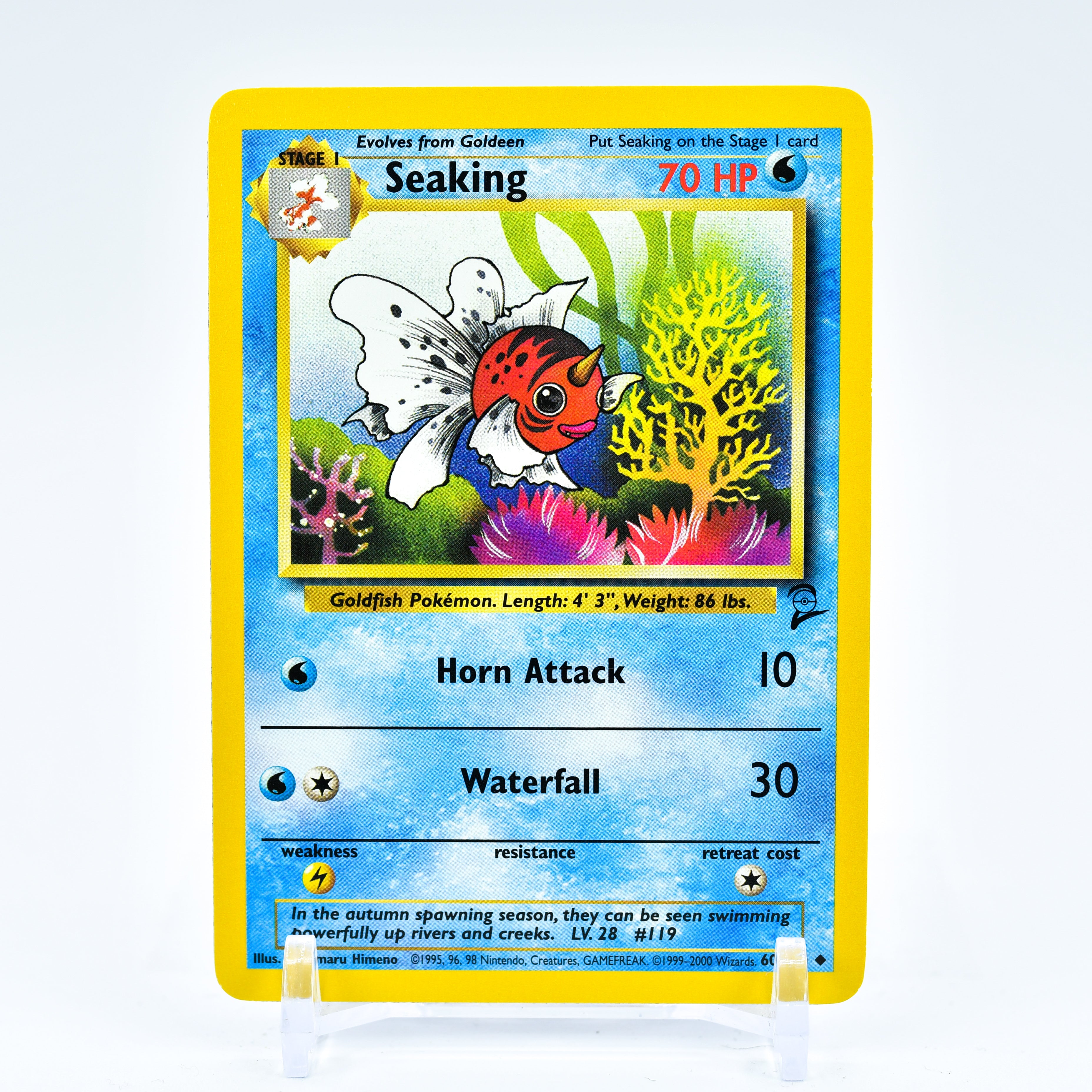 Seaking - 60/130 Base Set 2 Uncommon Pokemon - NM