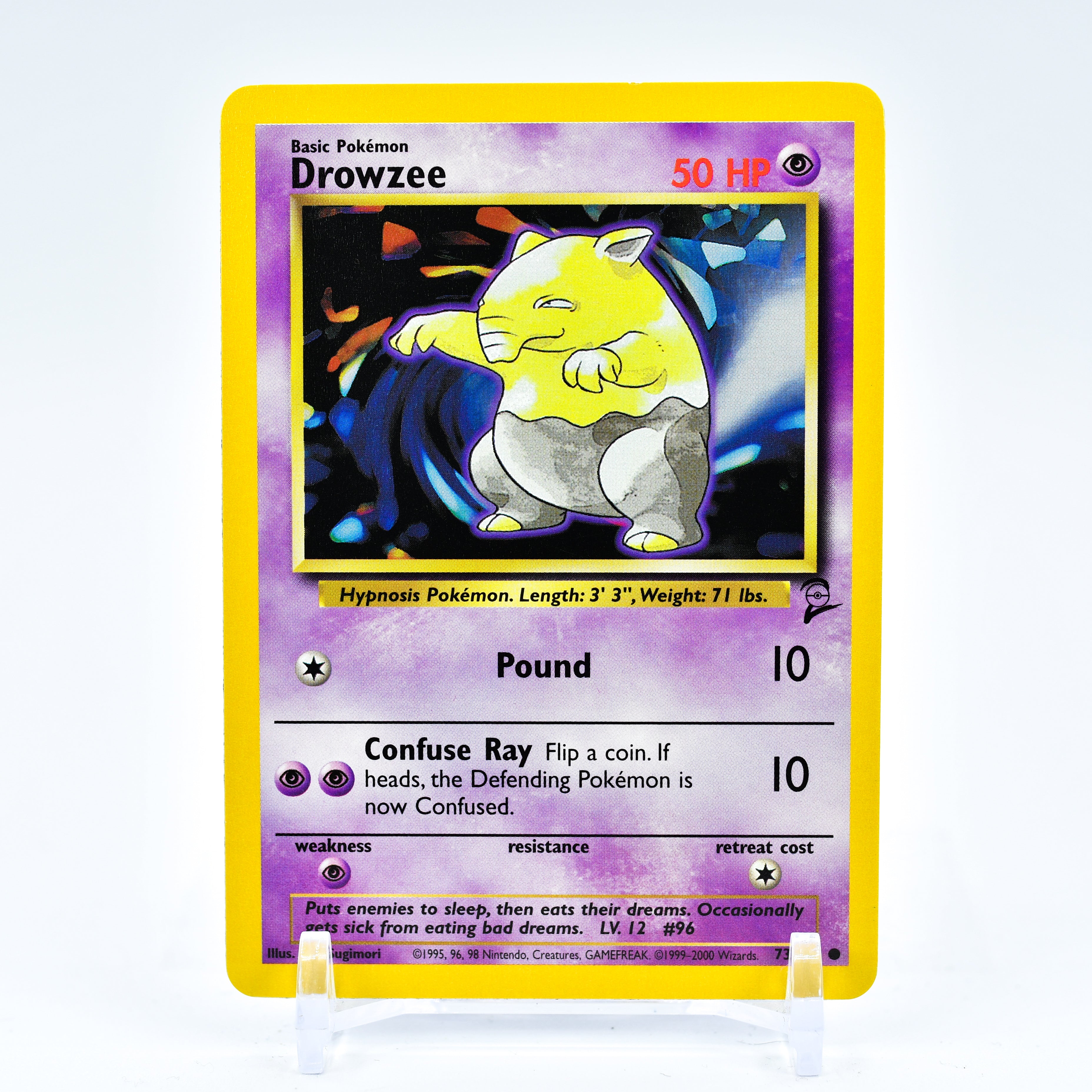 Drowzee - 73/130 Base Set 2 Common Pokemon - NM