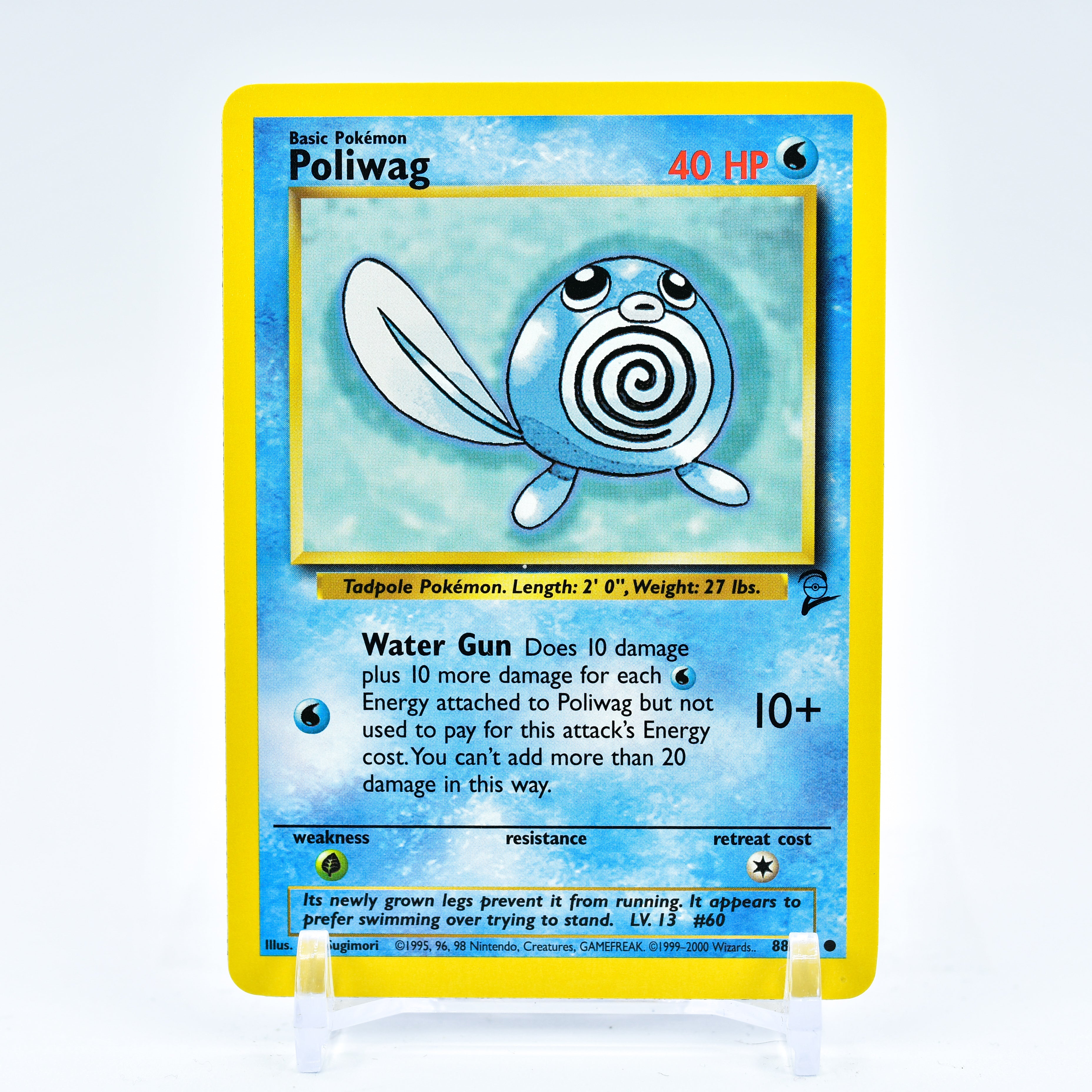 Poliwag - 88/130 Base Set 2 Common Pokemon - NM