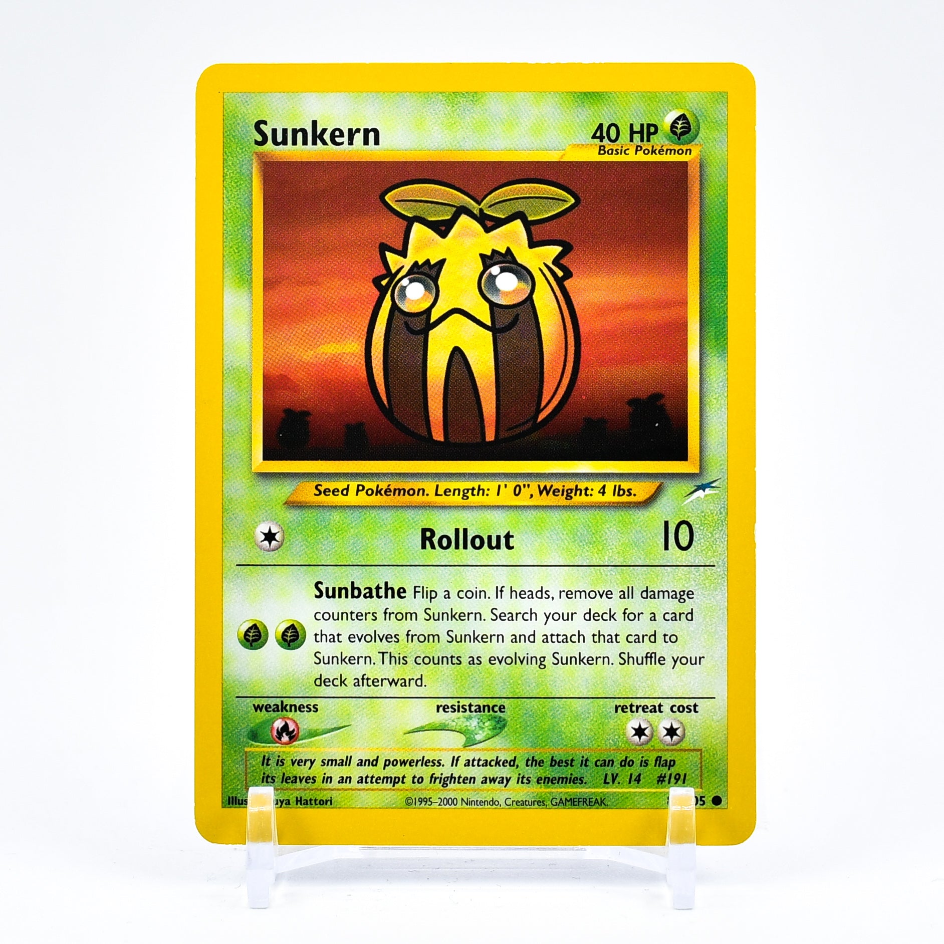 Sunkern - 83/105 Neo Destiny Unlimited Common Pokemon - NM