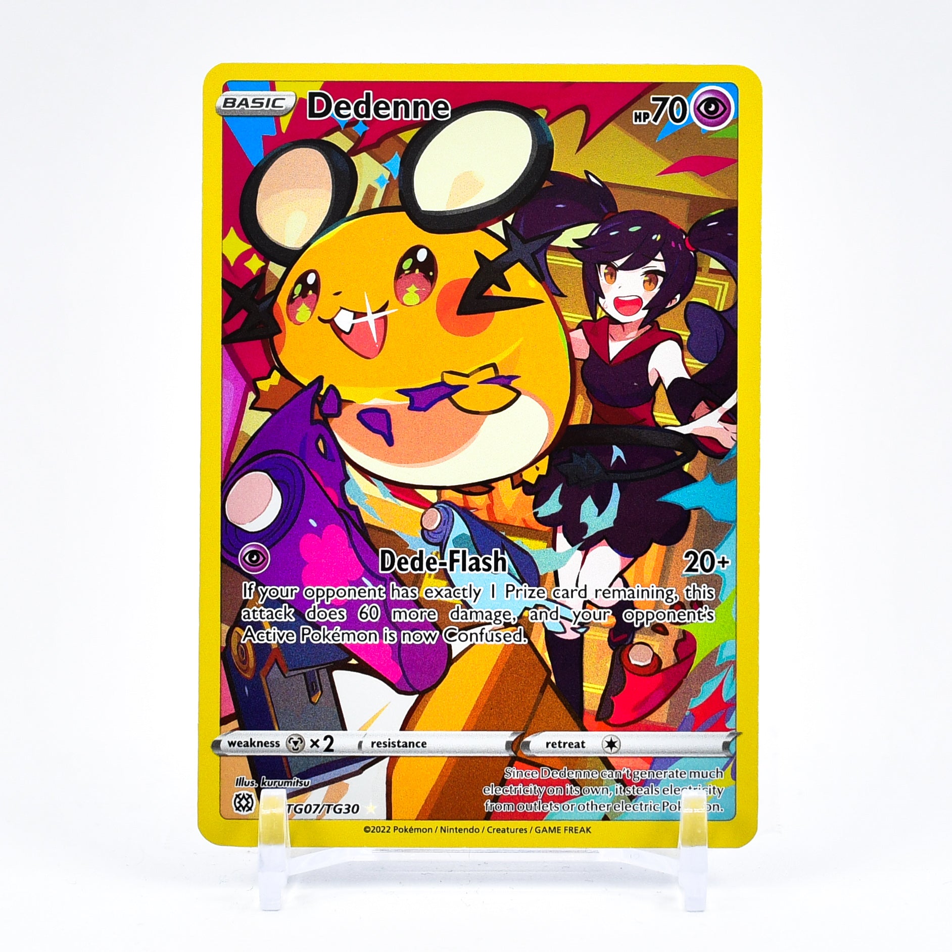 Dedenne - TG07/TG30 Brilliant Stars TRAINER GALLERY Pokemon - NM/MINT