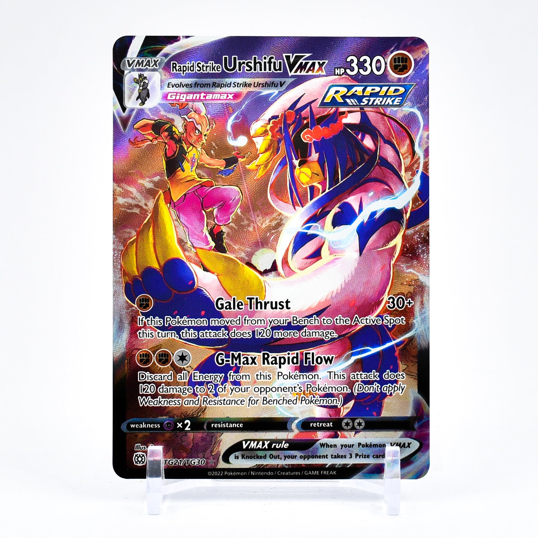 Rapid Strike Urshifu Vmax - TG21/TG30 Brilliant Stars TRAINER GALLERY Pokemon - NM/MINT