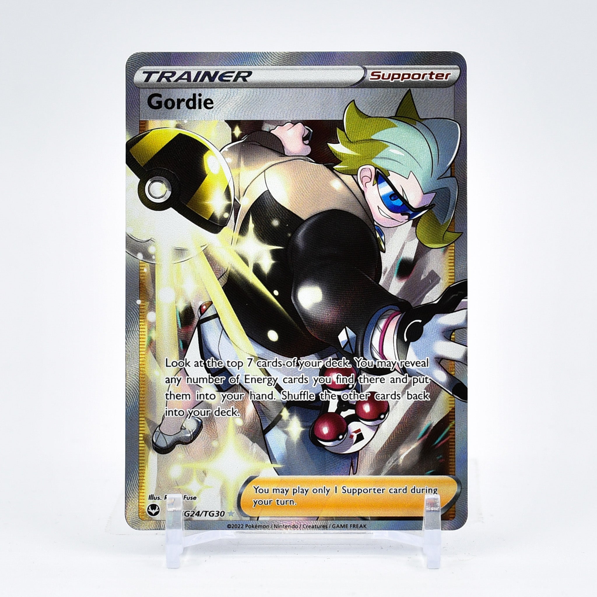 Gordie - TG24/TG30 Silver Tempest FULL ART Trainer - NM/MINT