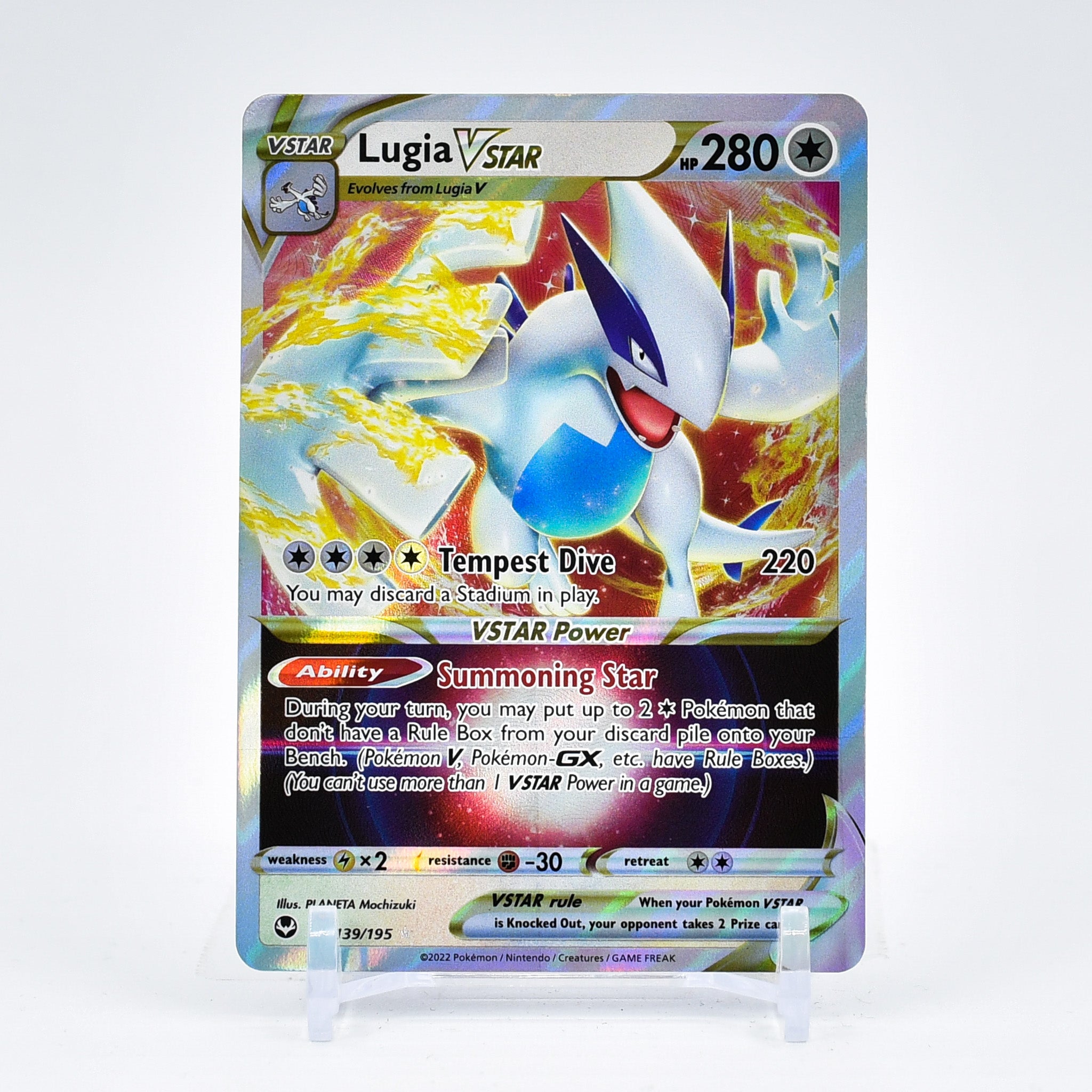 Lugia Vstar - 139/195 Silver Tempest Ultra Rare Pokemon - NM/MINT