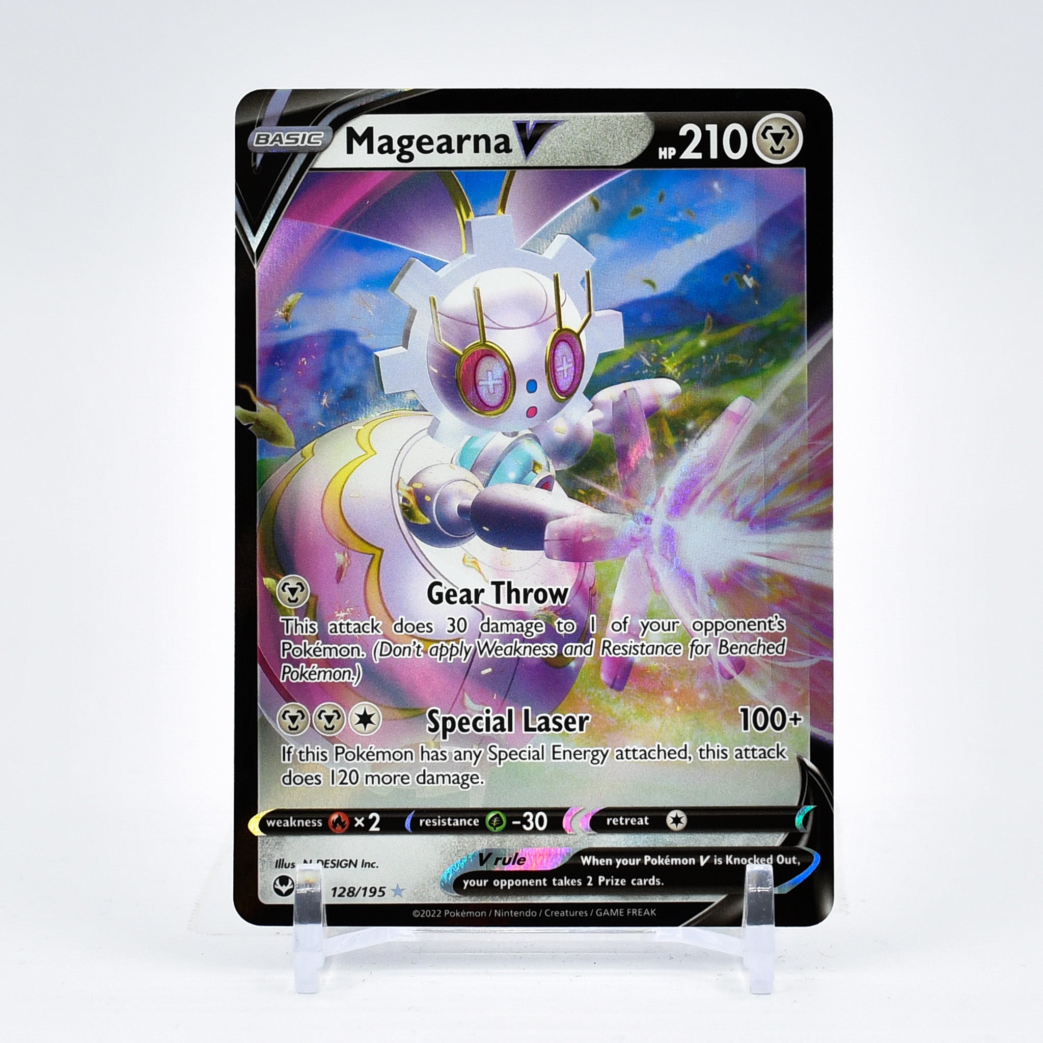 Magearna V - 128/195 Silver Tempest Ultra Rare Pokemon - NM/MINT