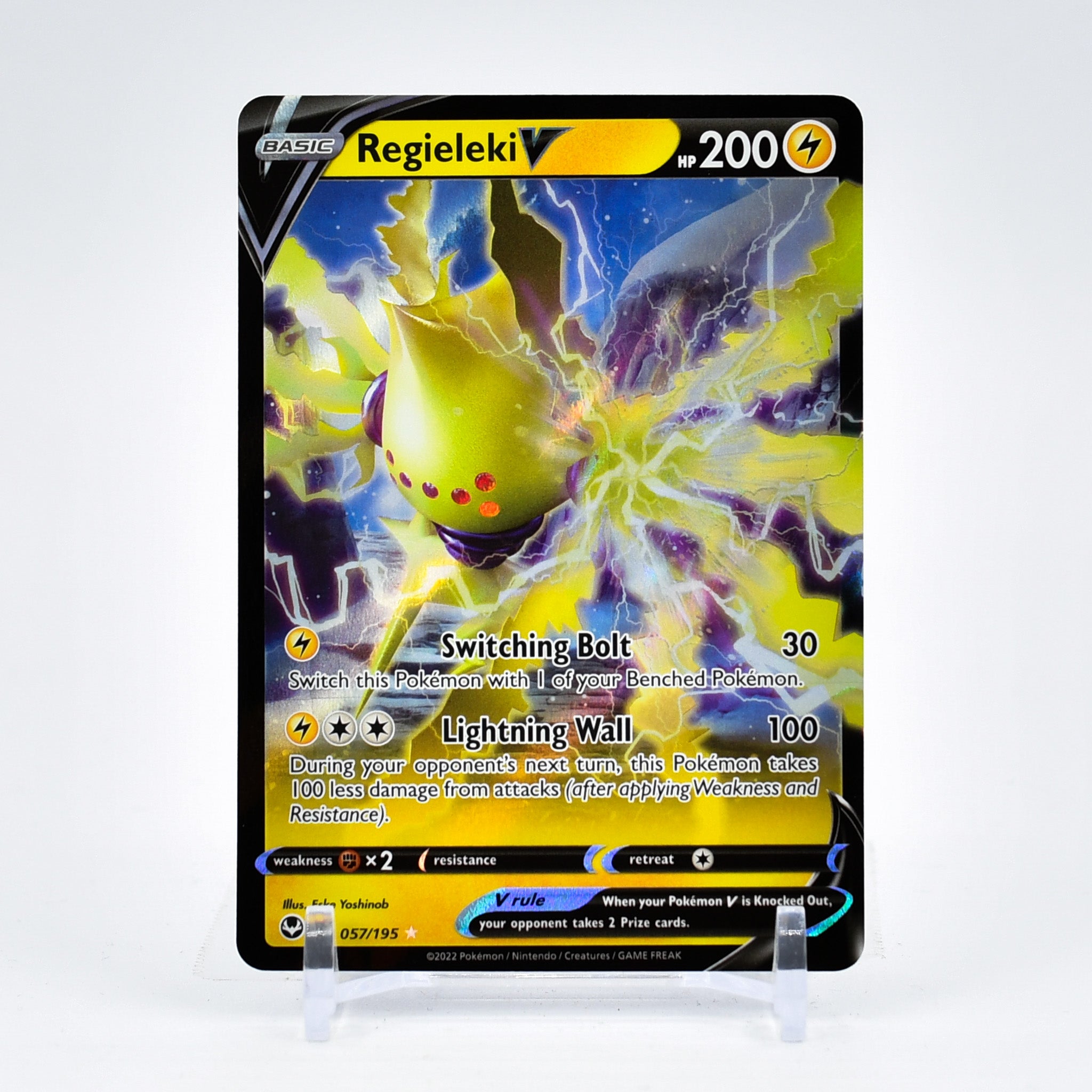 Regieleki V - 057/195 Silver Tempest Ultra Rare Pokemon - NM/MINT