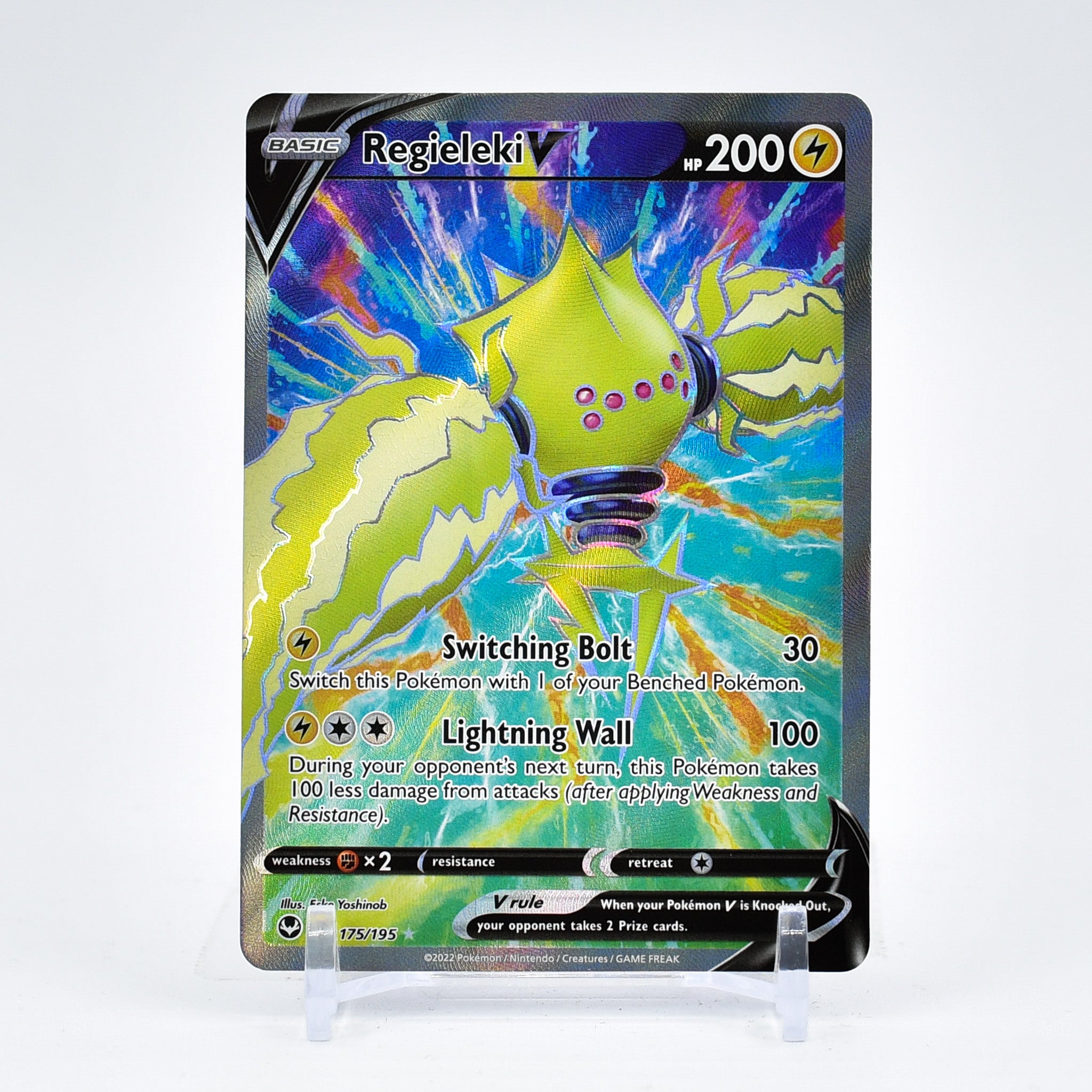 Regieleki V - 175/195 Silver Tempest FULL ART Pokemon - NM/MINT