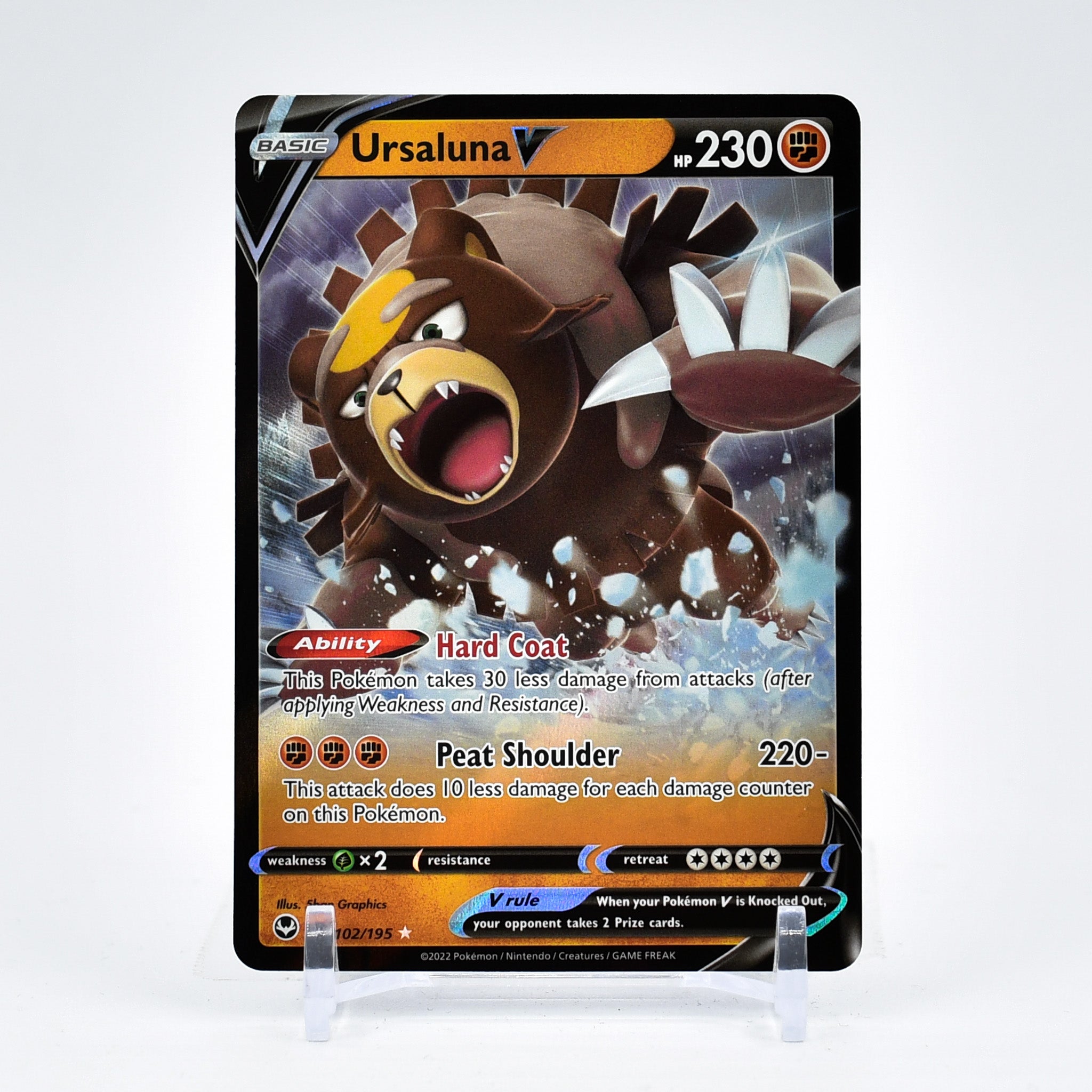 Ursaluna V - 102/195 Silver Tempest Ultra Rare Pokemon - NM/MINT