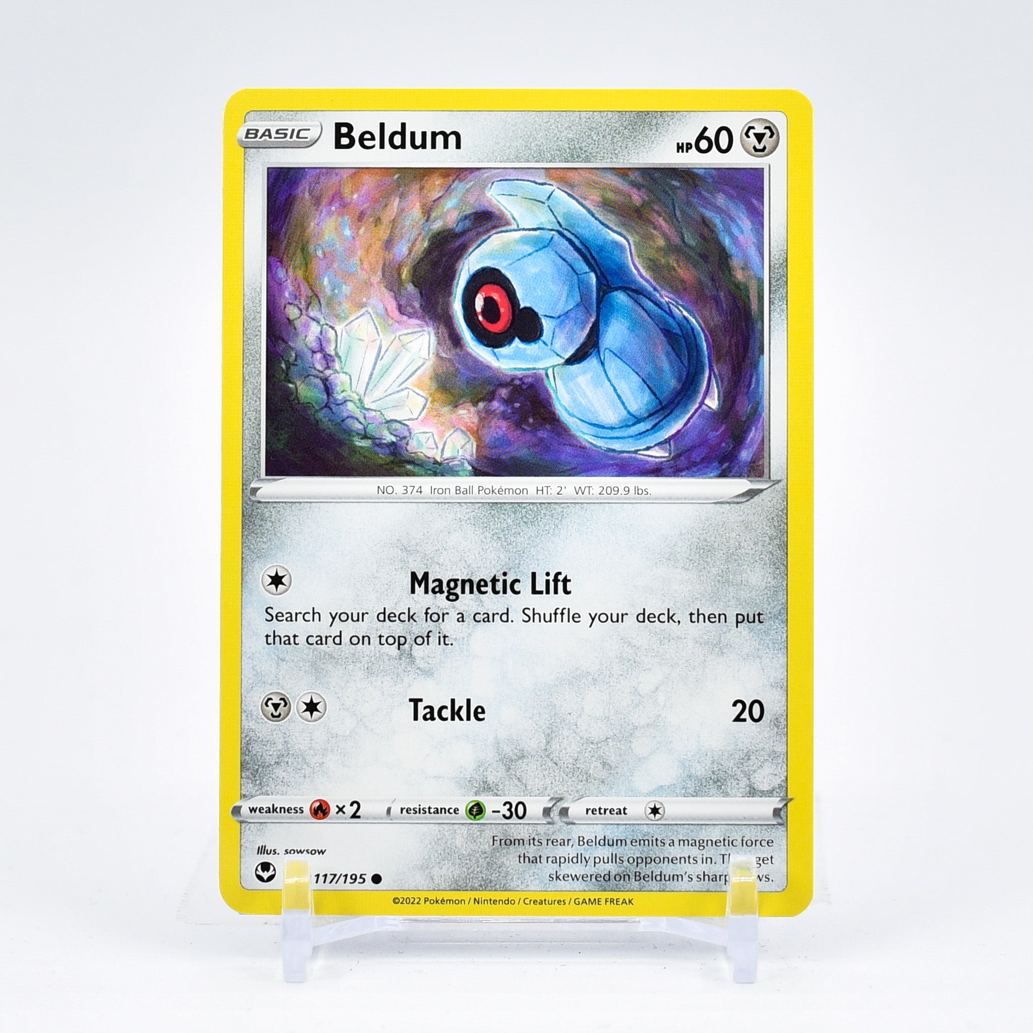 Beldum - 117/195 Silver Tempest Common Pokemon - NM/MINT