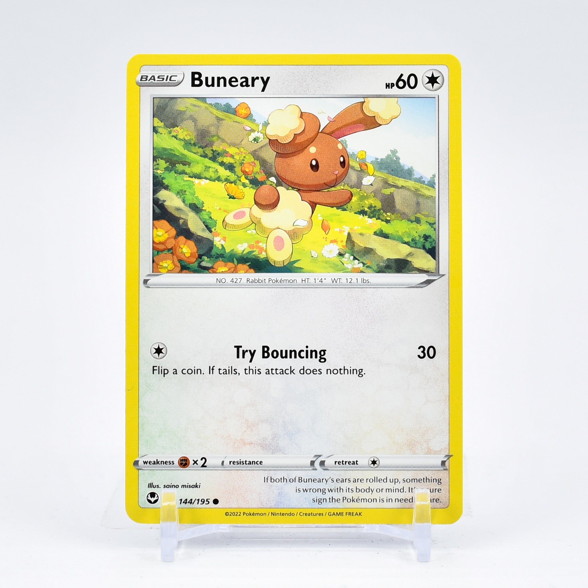 Buneary - 144/195 Silver Tempest Common Pokemon - NM/MINT