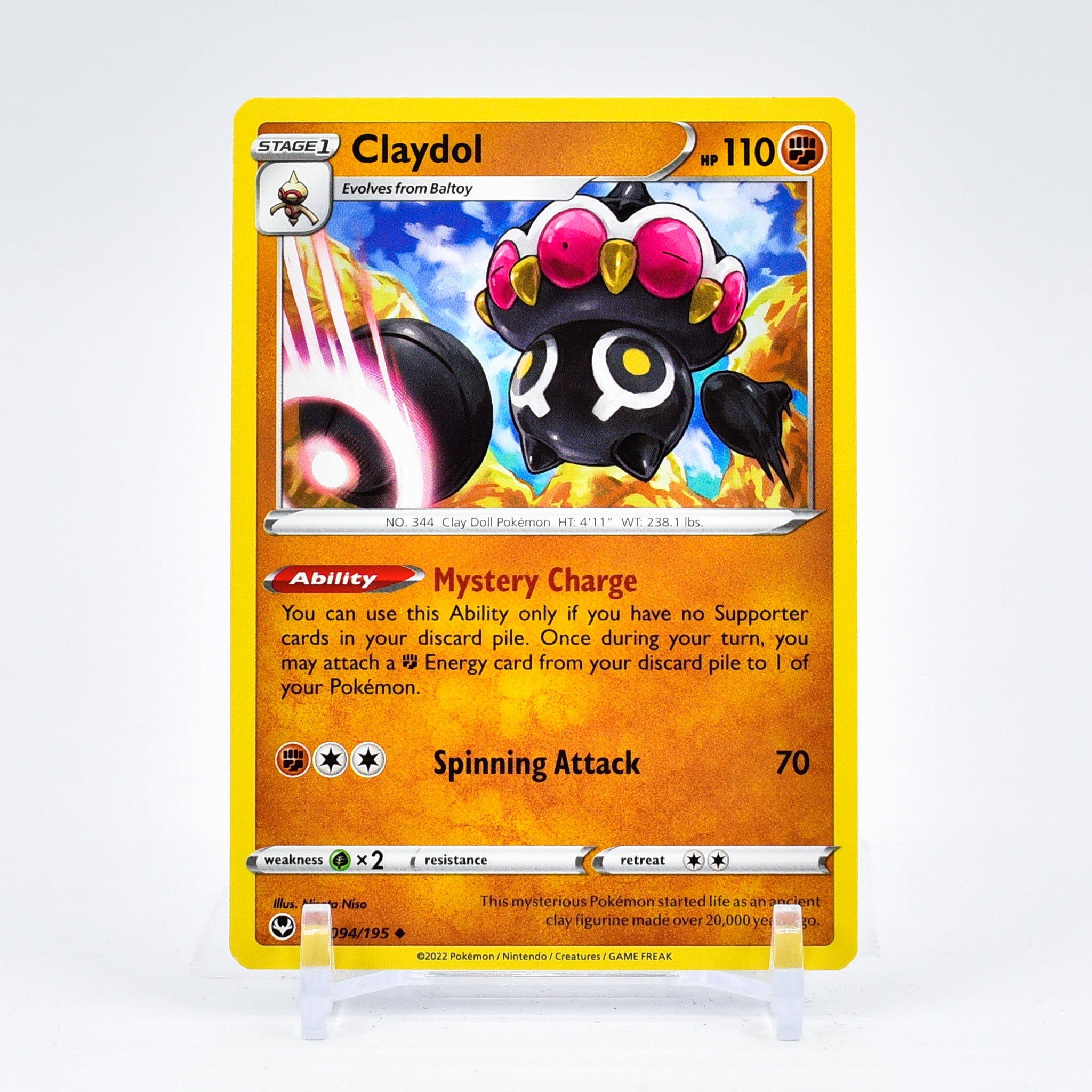 Claydol - 094/195 Silver Tempest Uncommon Pokemon - NM/MINT