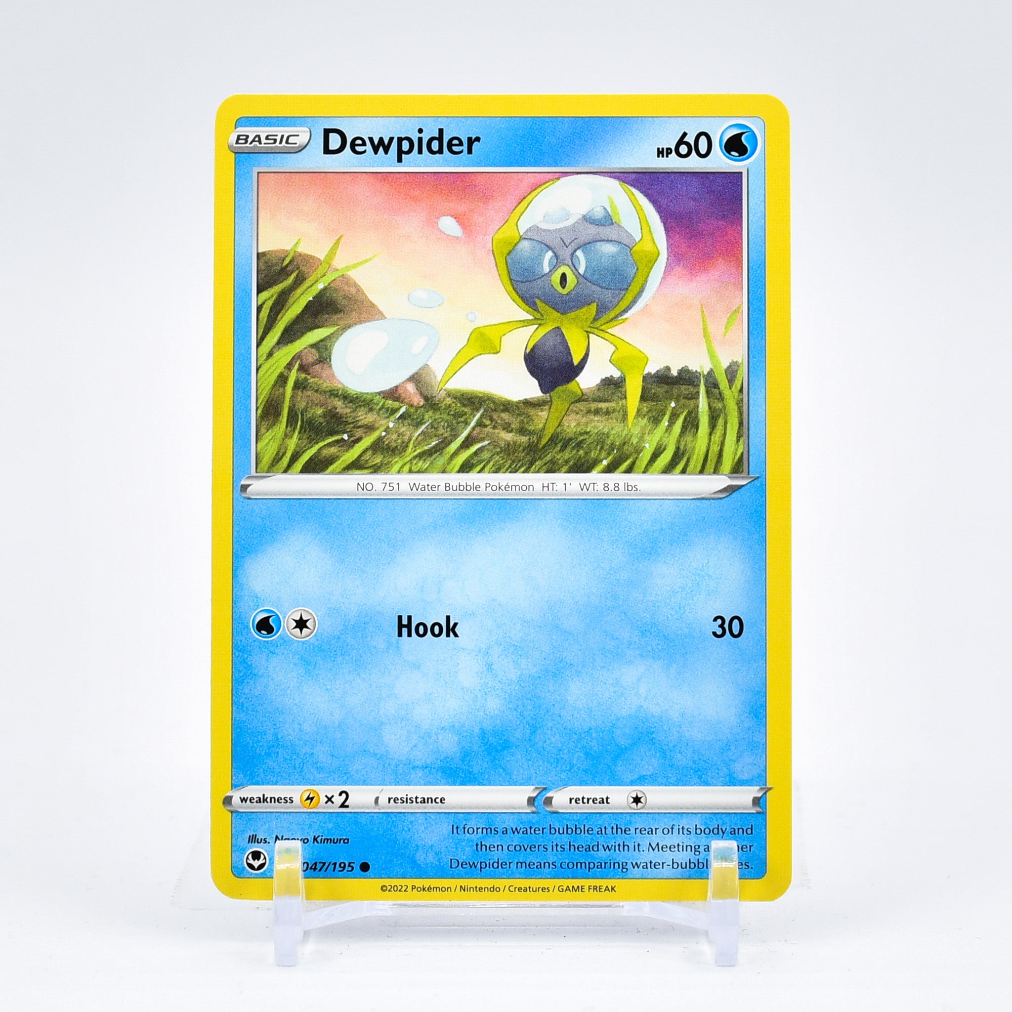 Dewpider - 047/195 Silver Tempest Common Pokemon - NM/MINT