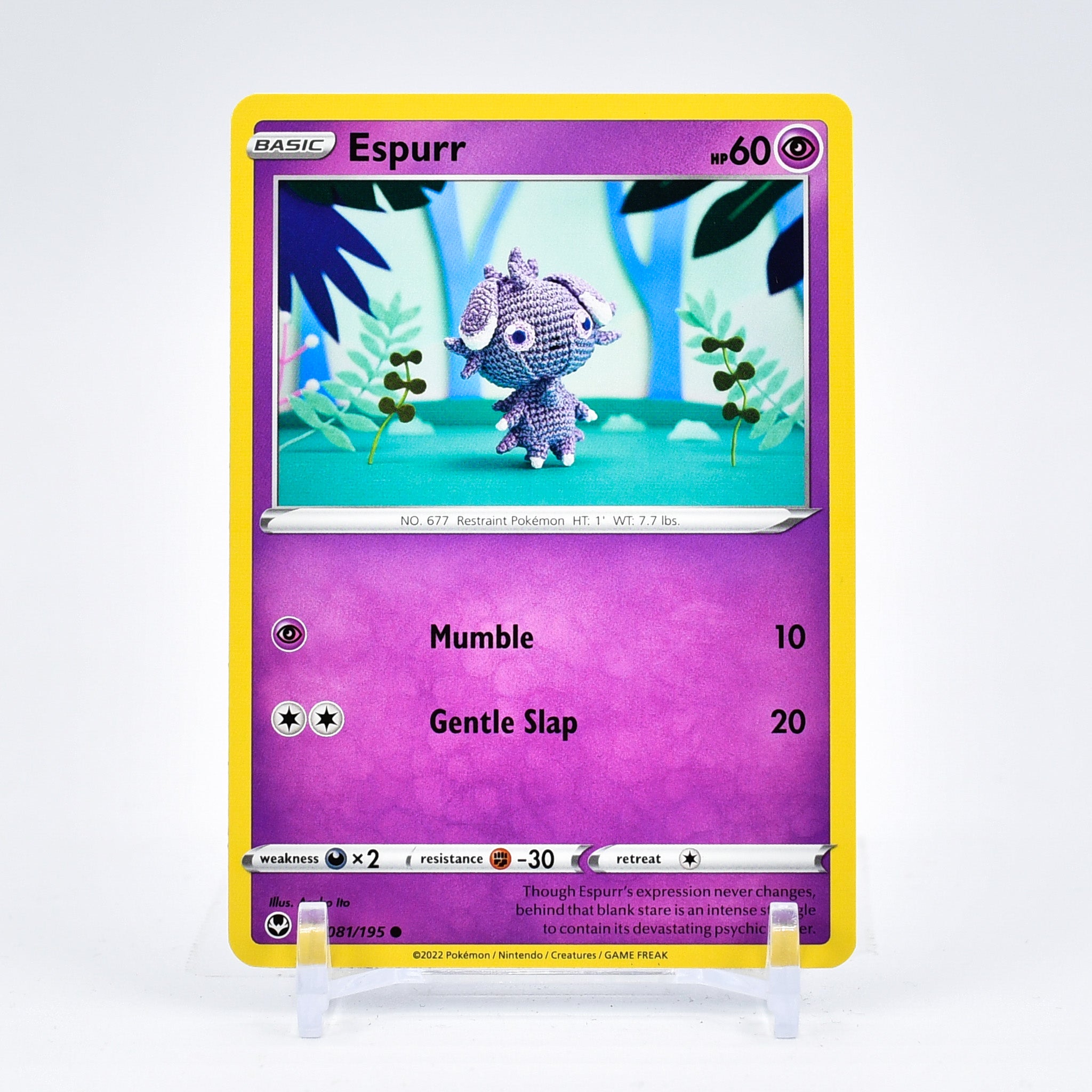 Espurr - 081/195 Silver Tempest Common Pokemon - NM/MINT