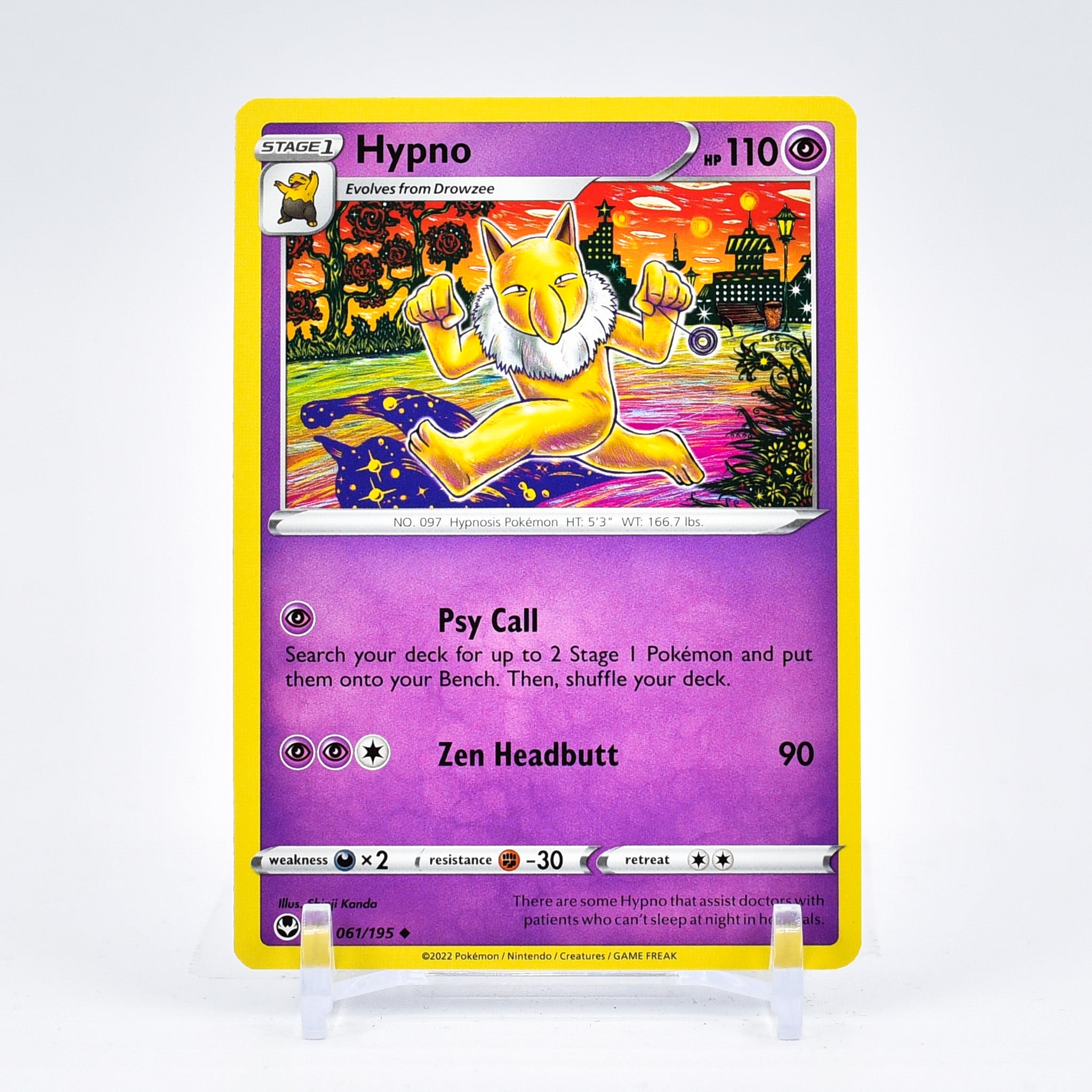Hypno - 061/195 Silver Tempest Uncommon Pokemon - NM/MINT