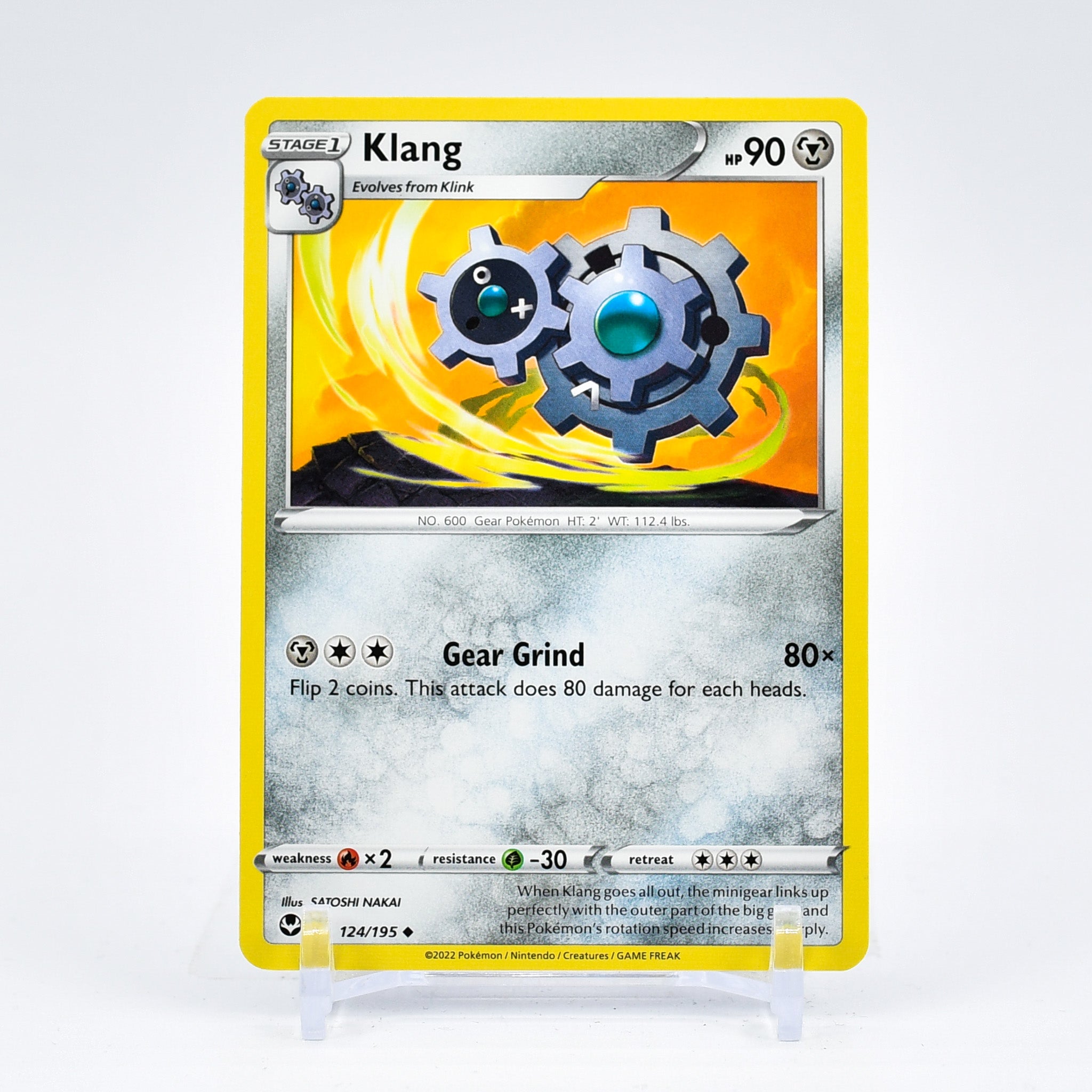 Klang - 124/195 Silver Tempest Uncommon Pokemon - NM/MINT