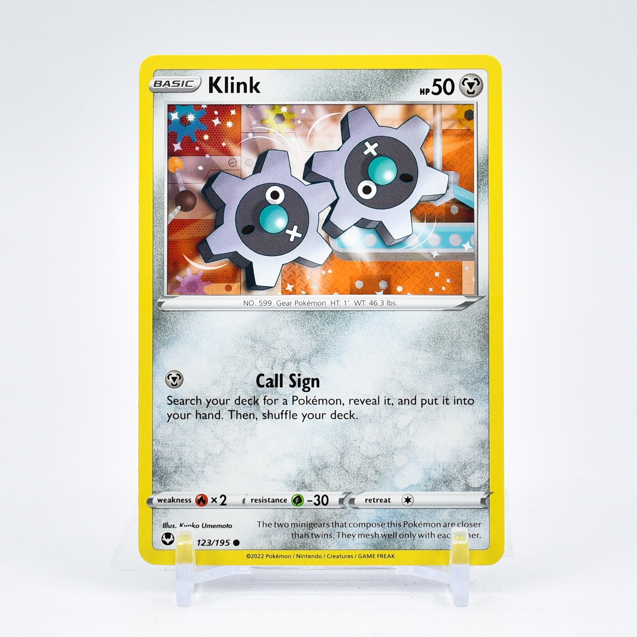 Klink - 123/195 Silver Tempest Common Pokemon - NM/MINT