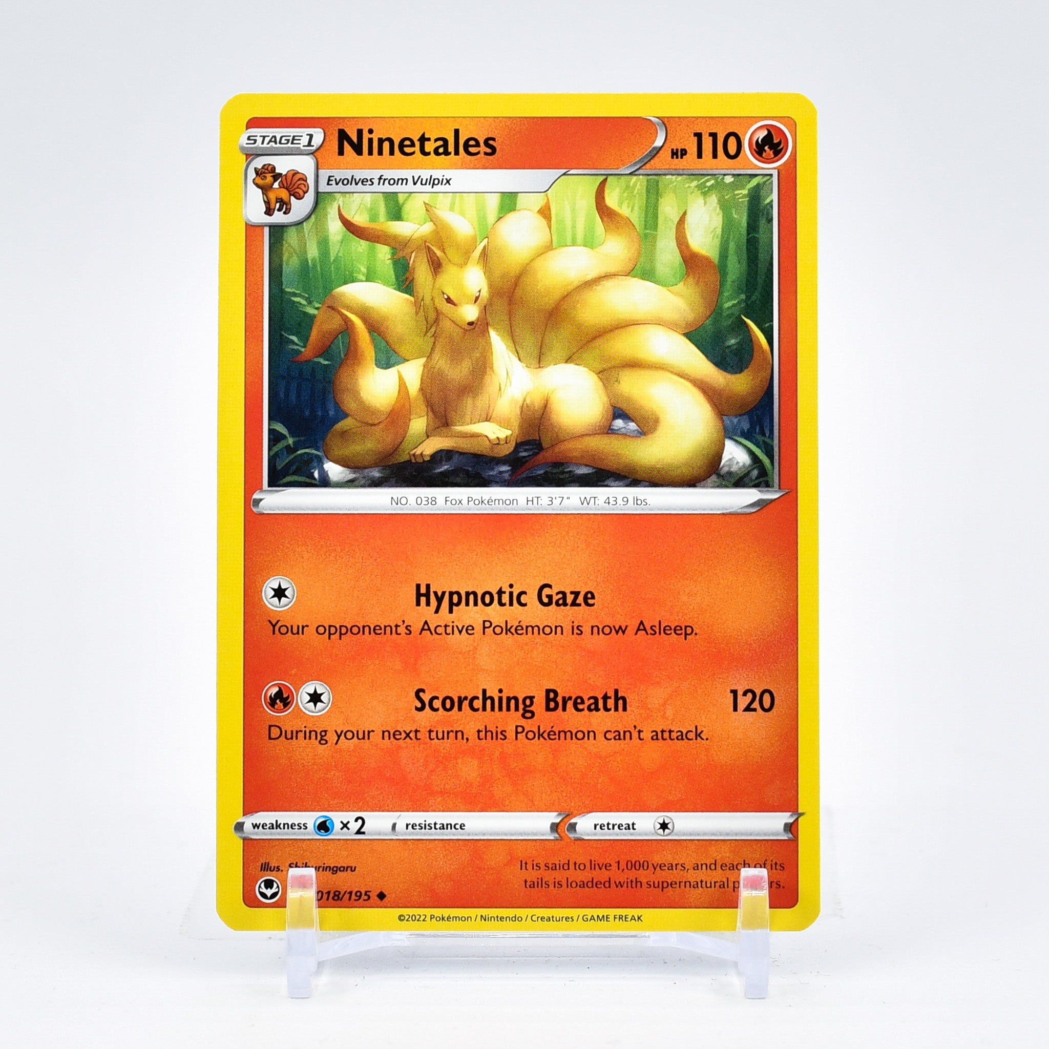 Ninetales - 018/195 Silver Tempest Uncommon Pokemon - NM/MINT