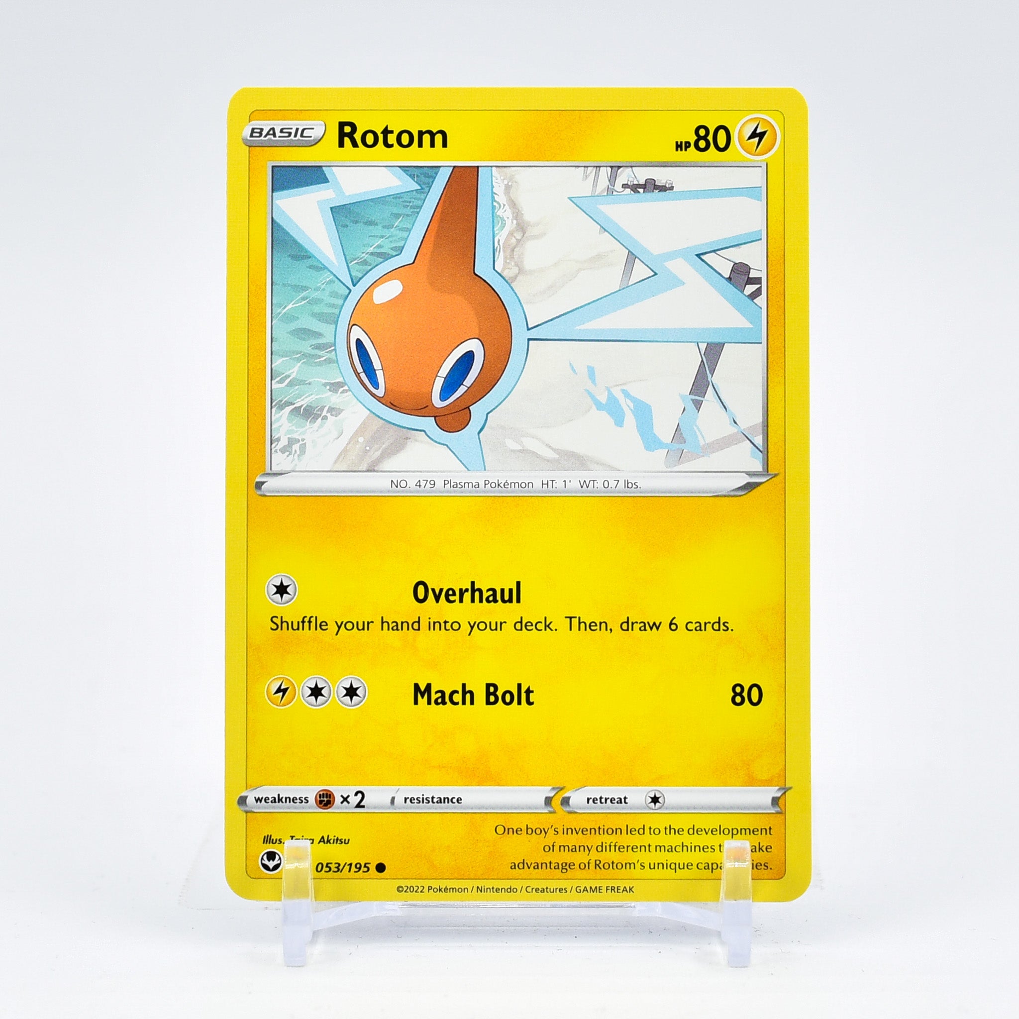 Rotom - 053/195 Silver Tempest Common Pokemon - NM/MINT