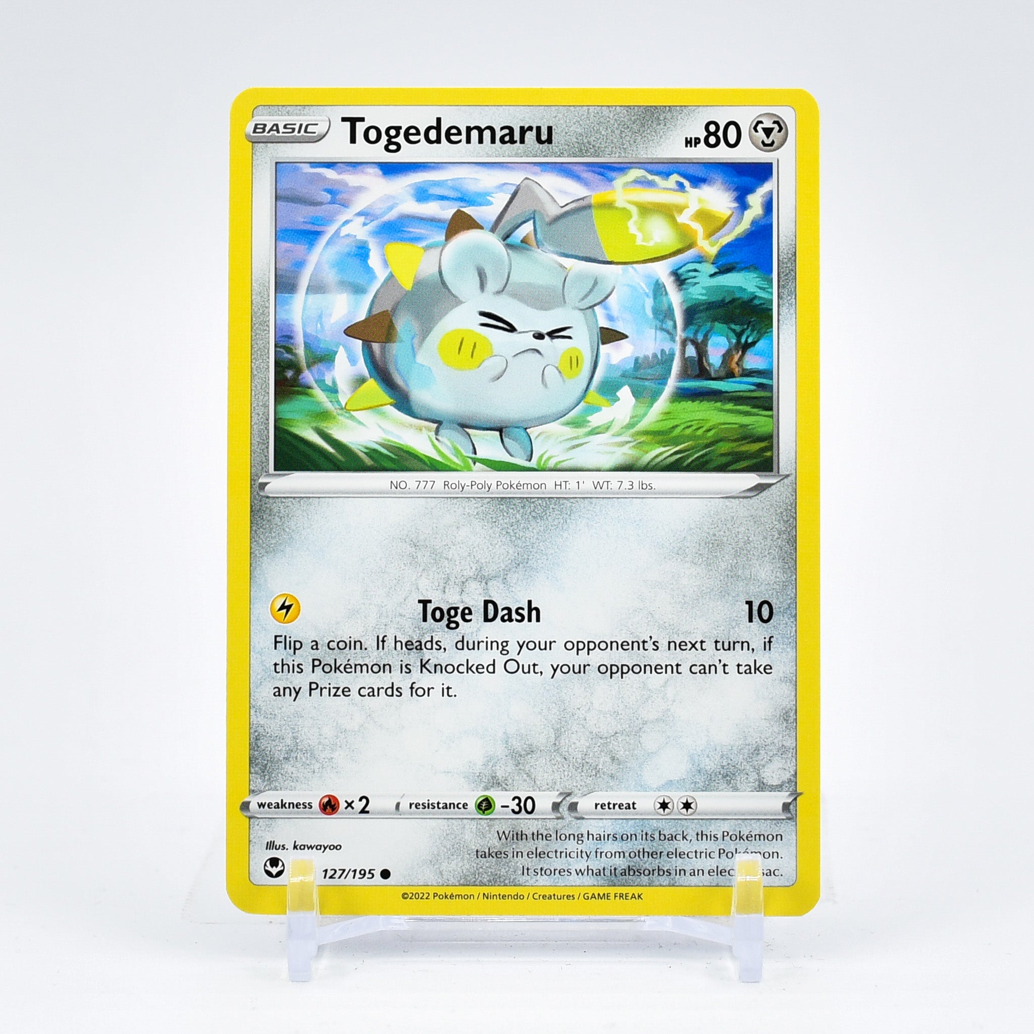 Togedemaru - 127/195 Silver Tempest Common Pokemon - NM/MINT