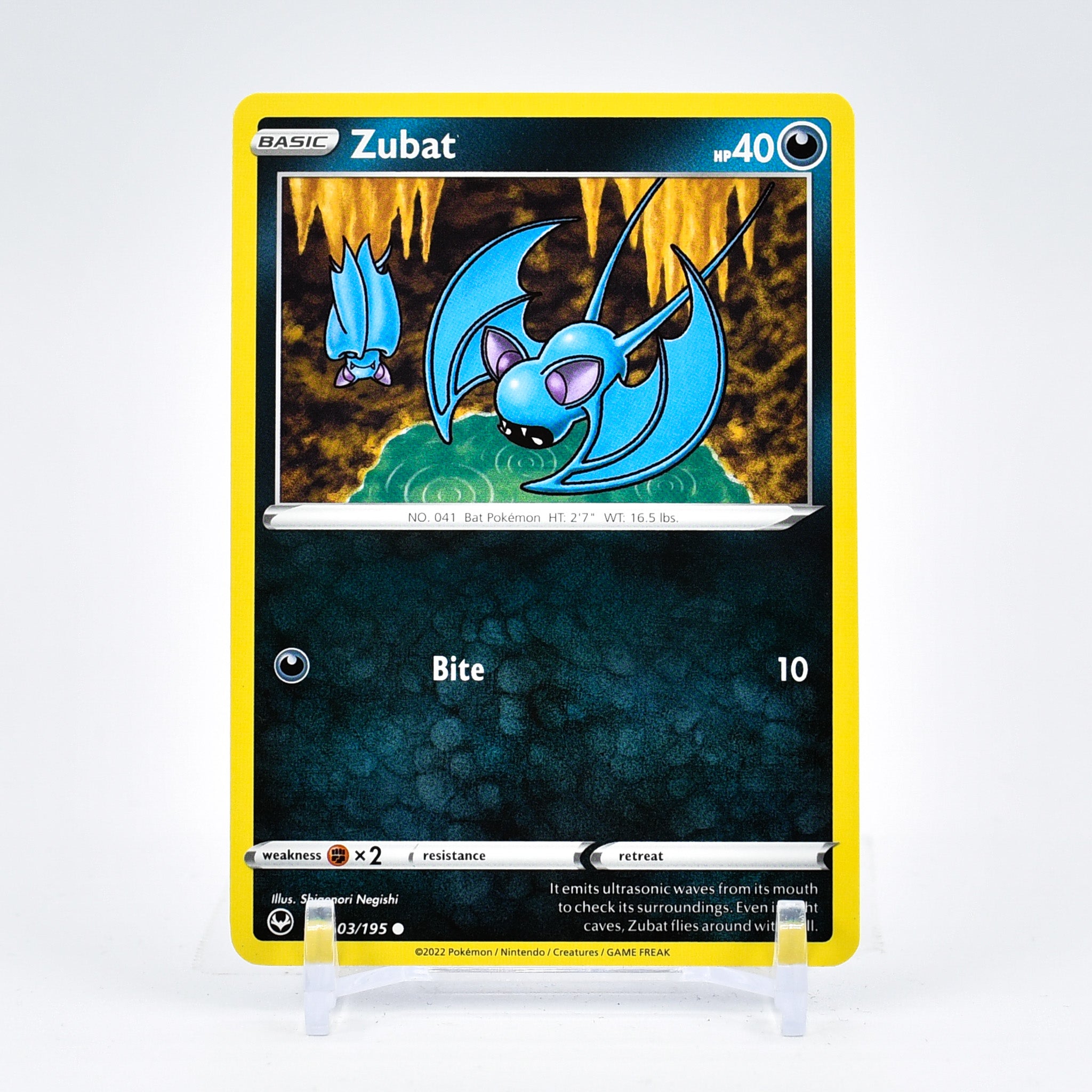 Zubat - 103/195 Silver Tempest Common Pokemon - NM/MINT