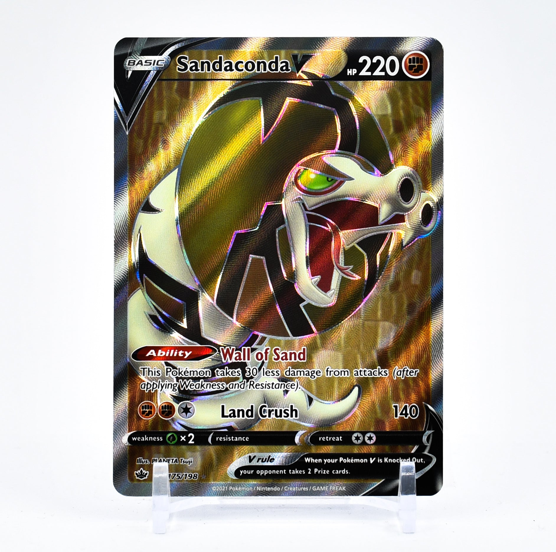 Sandaconda V - 175/198 Chilling Reign FULL ART Pokemon - NM/MINT