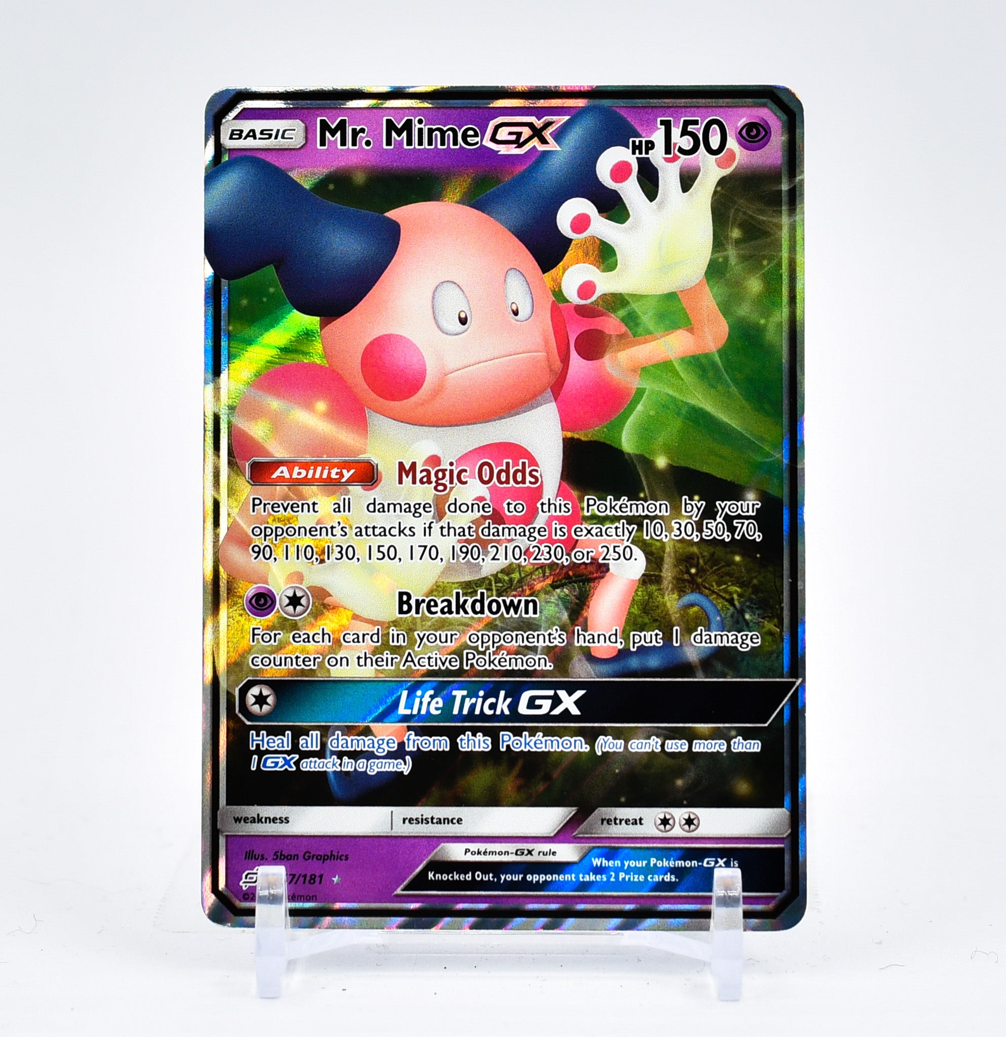 Mr. Mime GX - 67/181 Team Up Ultra Rare Pokemon - NM/MINT