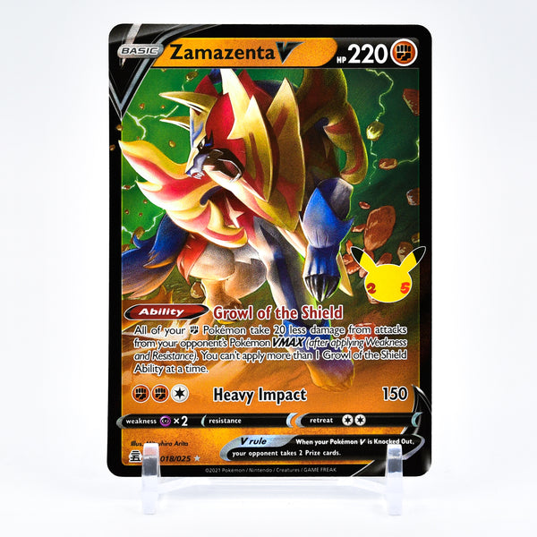 Pokemon ZACIAN V 016/025 - Celebrations - ULTRA RARE HOLO - MINT