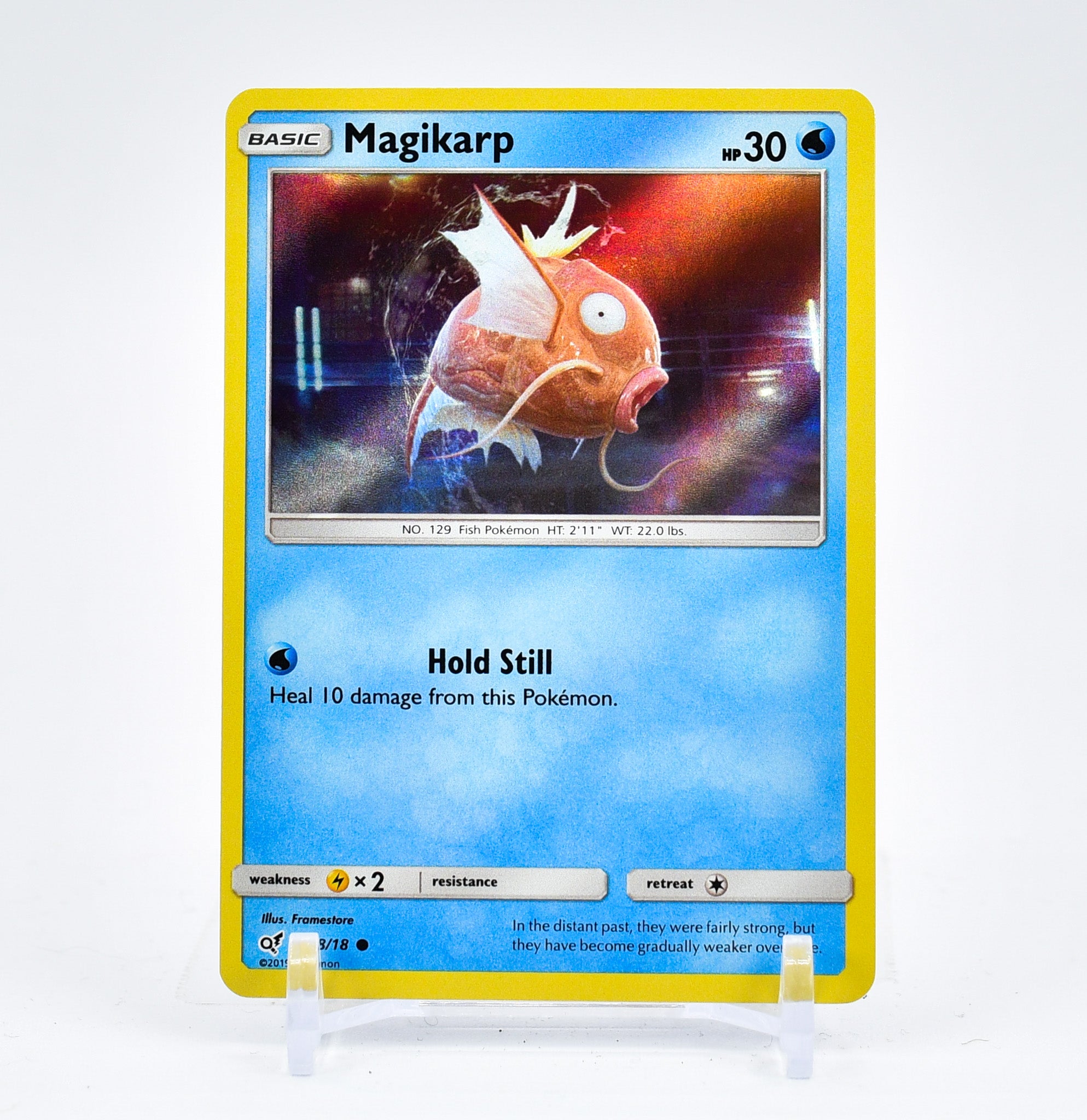 Magikarp - 8/18 Detective Pikachu Holo Rare Pokemon - NM/MINT