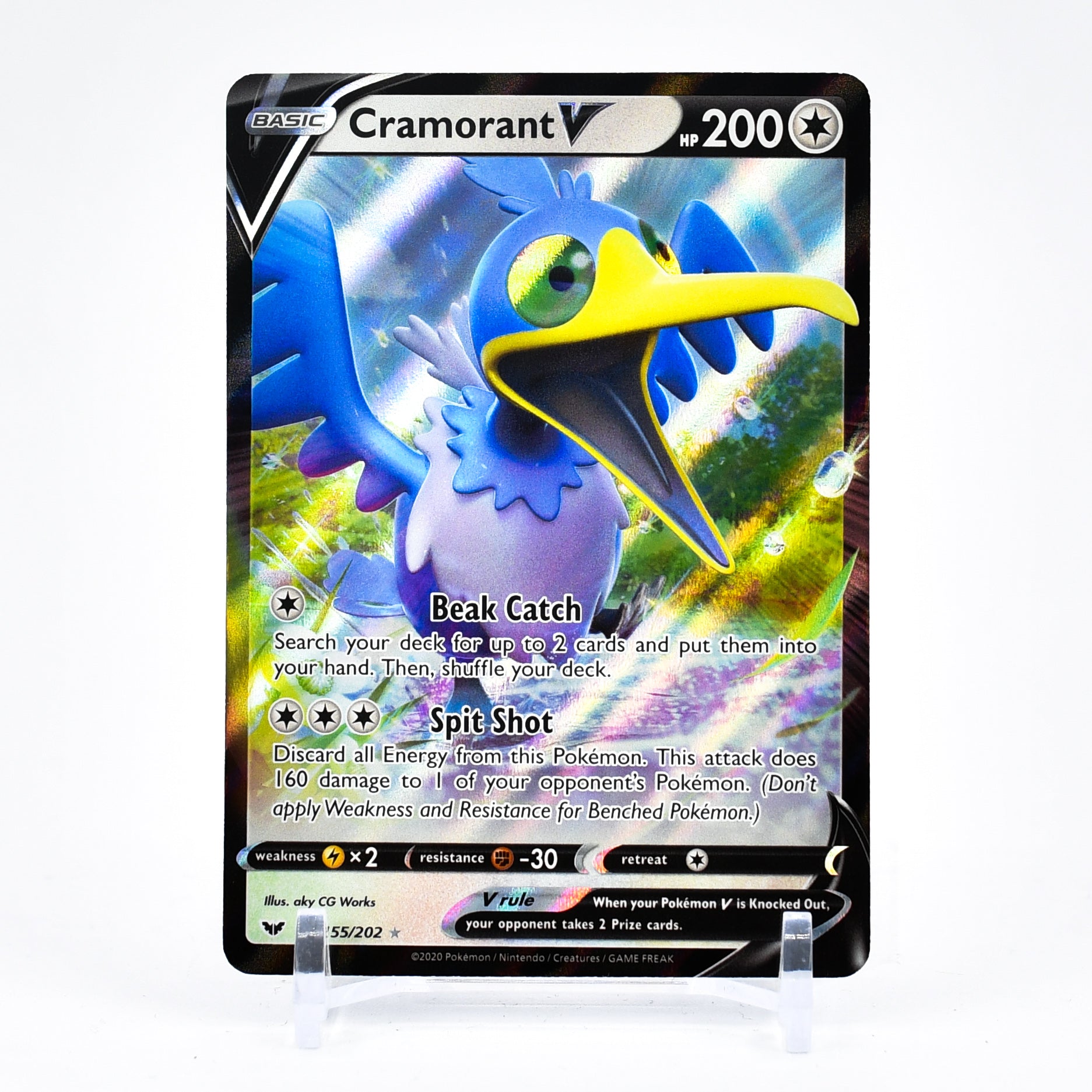 Cramorant V - 155/202 Sword & Shield Ultra Rare Pokemon - NM/MINT