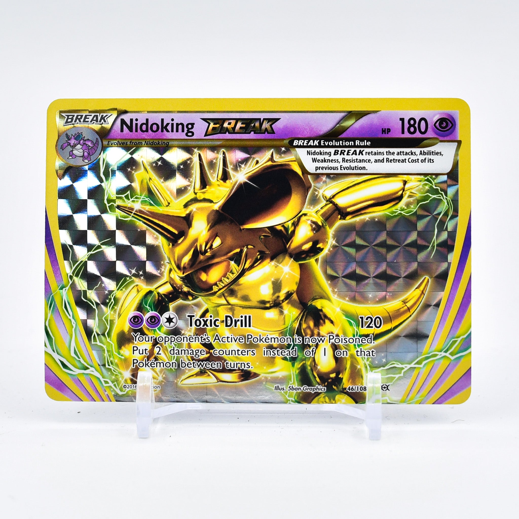 Nidoking BREAK - 46/108 Evolutions Ultra Rare Pokemon - NM/MINT
