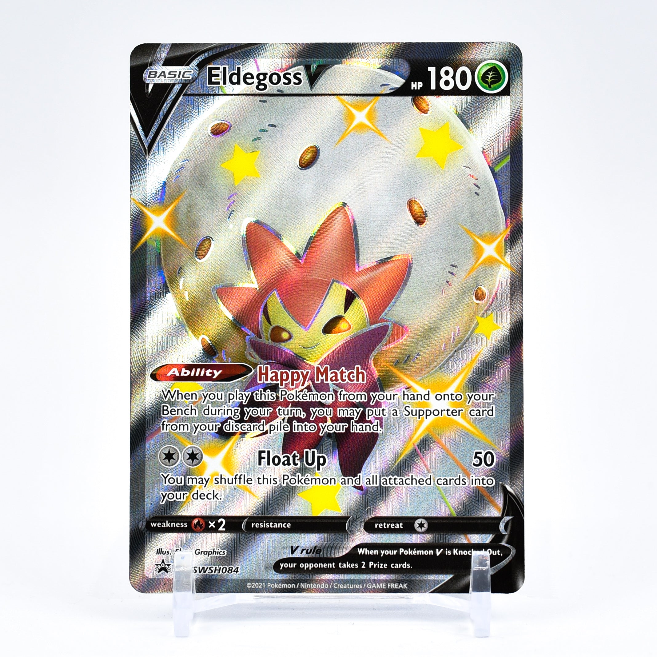 Eldegoss V - SWSH084 Black Star Promo Ultra Rare Pokemon - NM/MINT