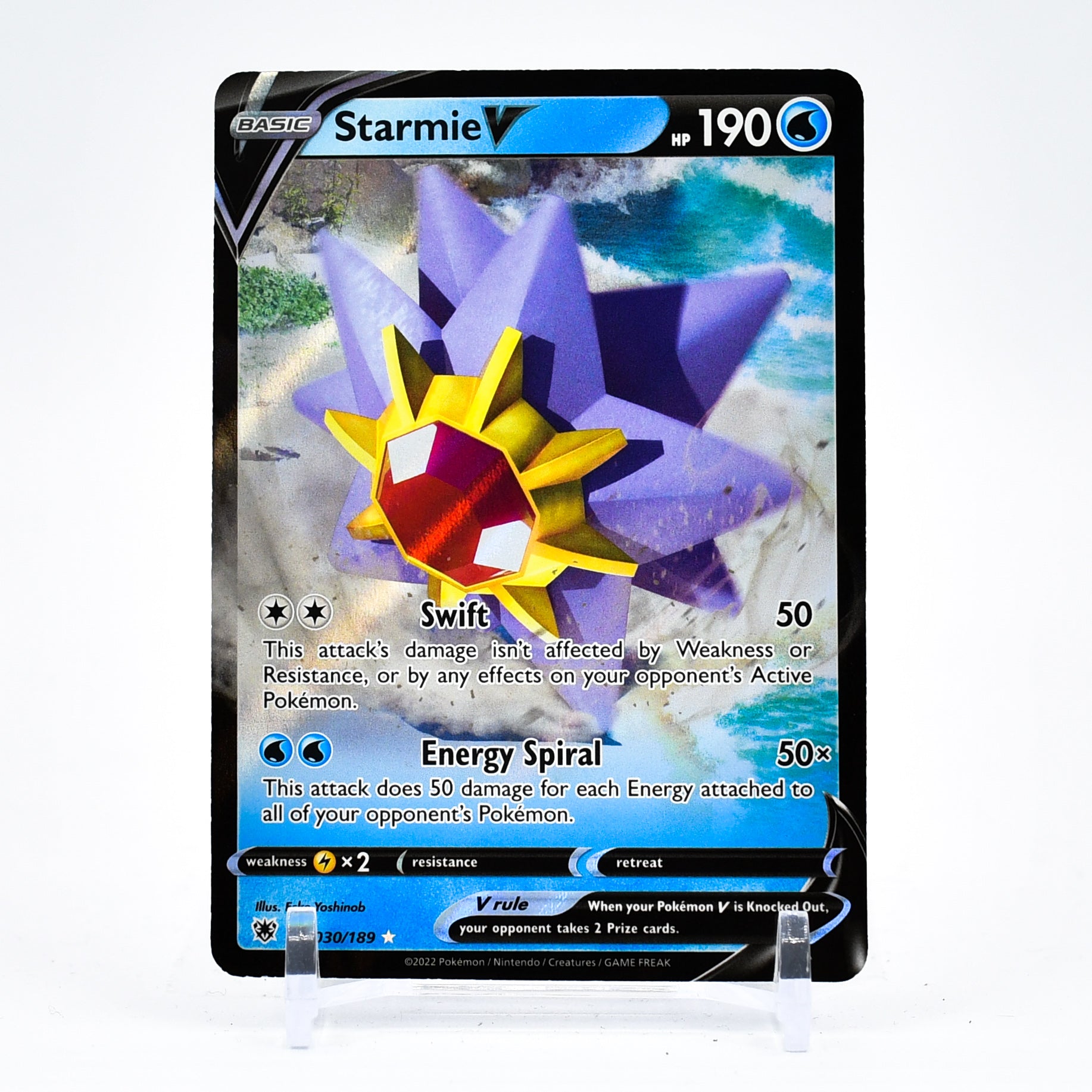 Starmie V - 030/189 Astral Radiance Ultra Rare Pokemon - NM/MINT