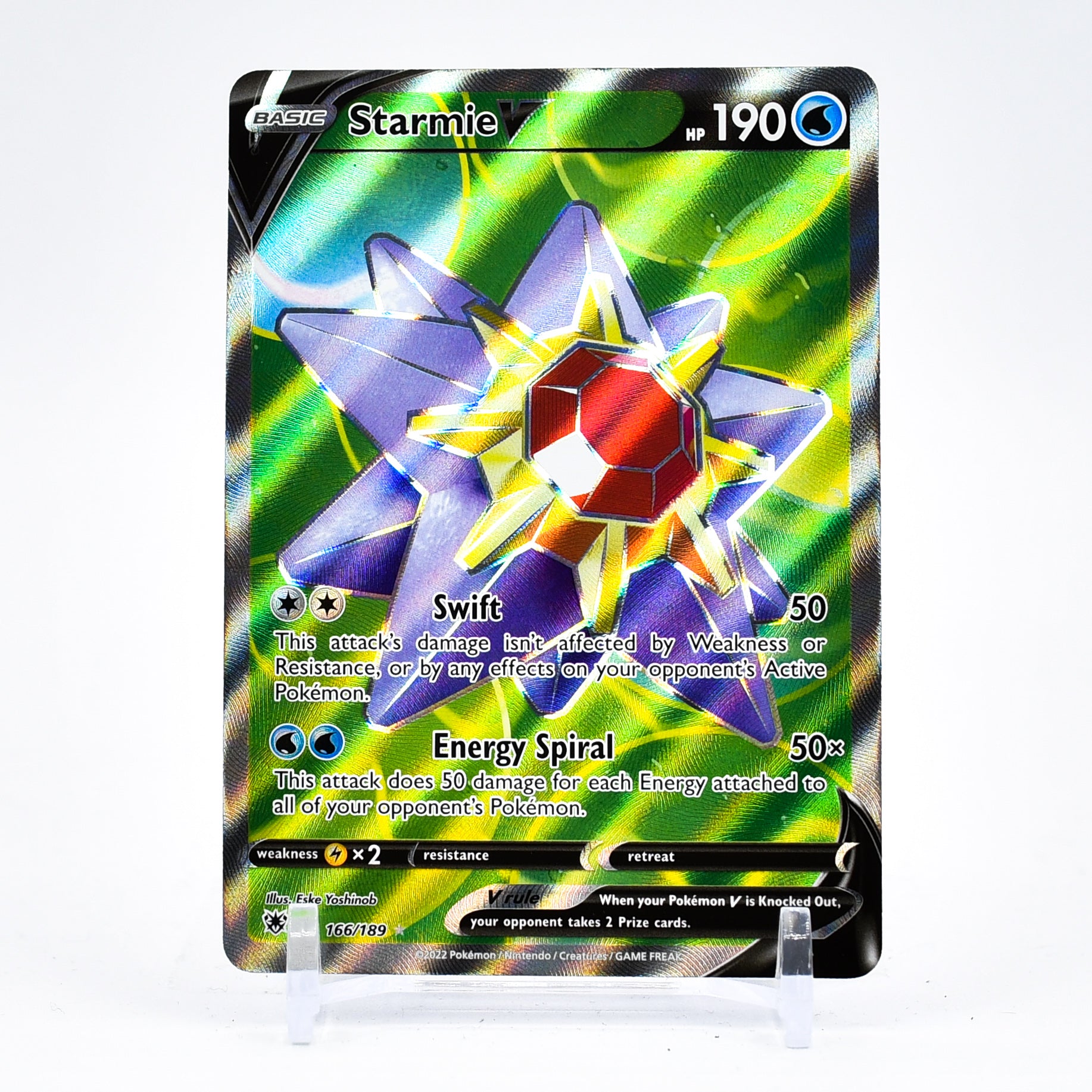 Starmie V - 166/189 Astral Radiance FULL ART Pokemon - NM/MINT