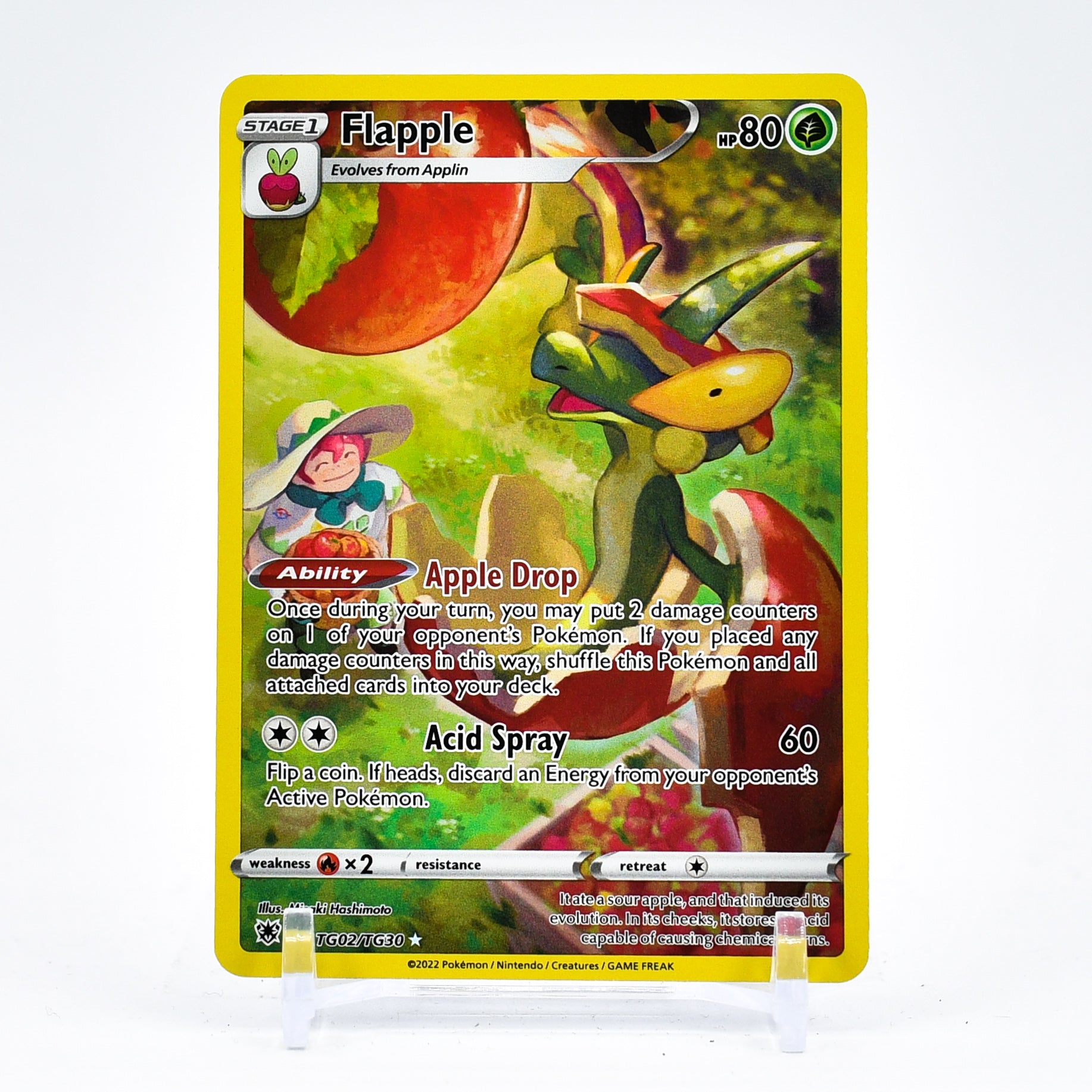Flapple - TG02/TG30 Astral Radiance CHARACTER RARE Pokemon - NM/MINT