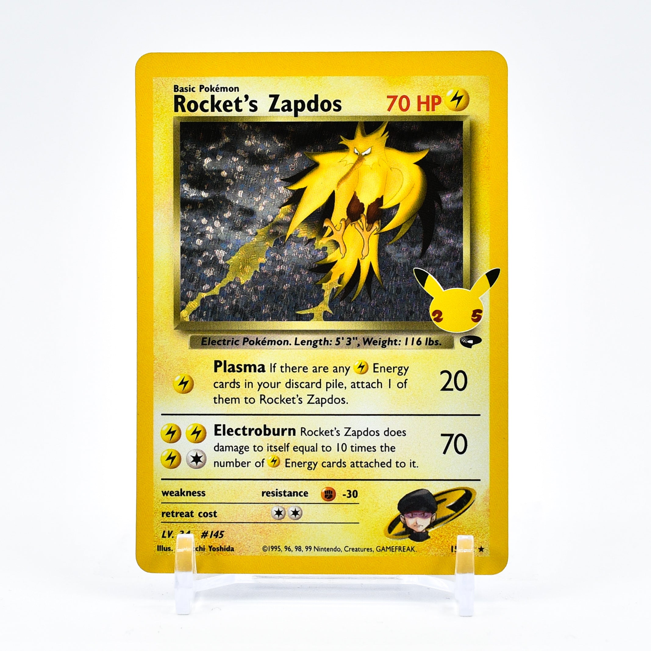 Rocket's Zapdos - Celebrations 25th Anniversary Classic Collection Pokemon - NM/MINT