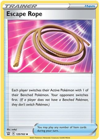 Escape Rope - 125/163 Battle Styles Uncommon Trainer - NM/MINT