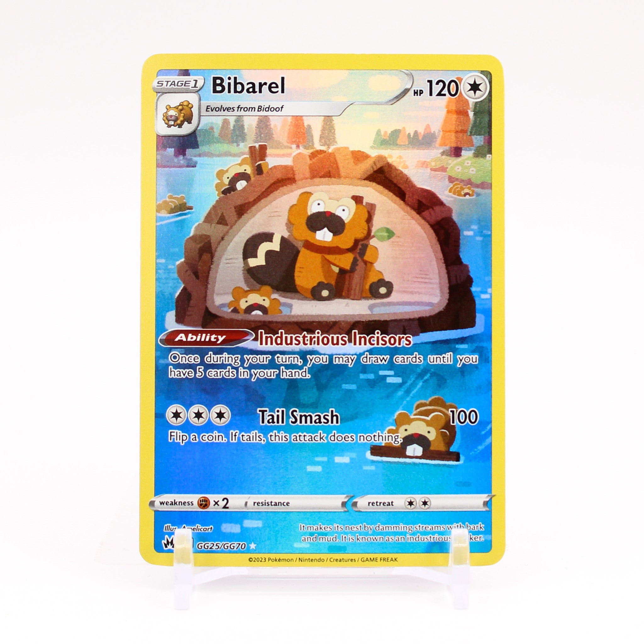 Bibarel - GG25/GG70 Crown Zenith GALARIAN GALLERY Pokemon - NM/MINT