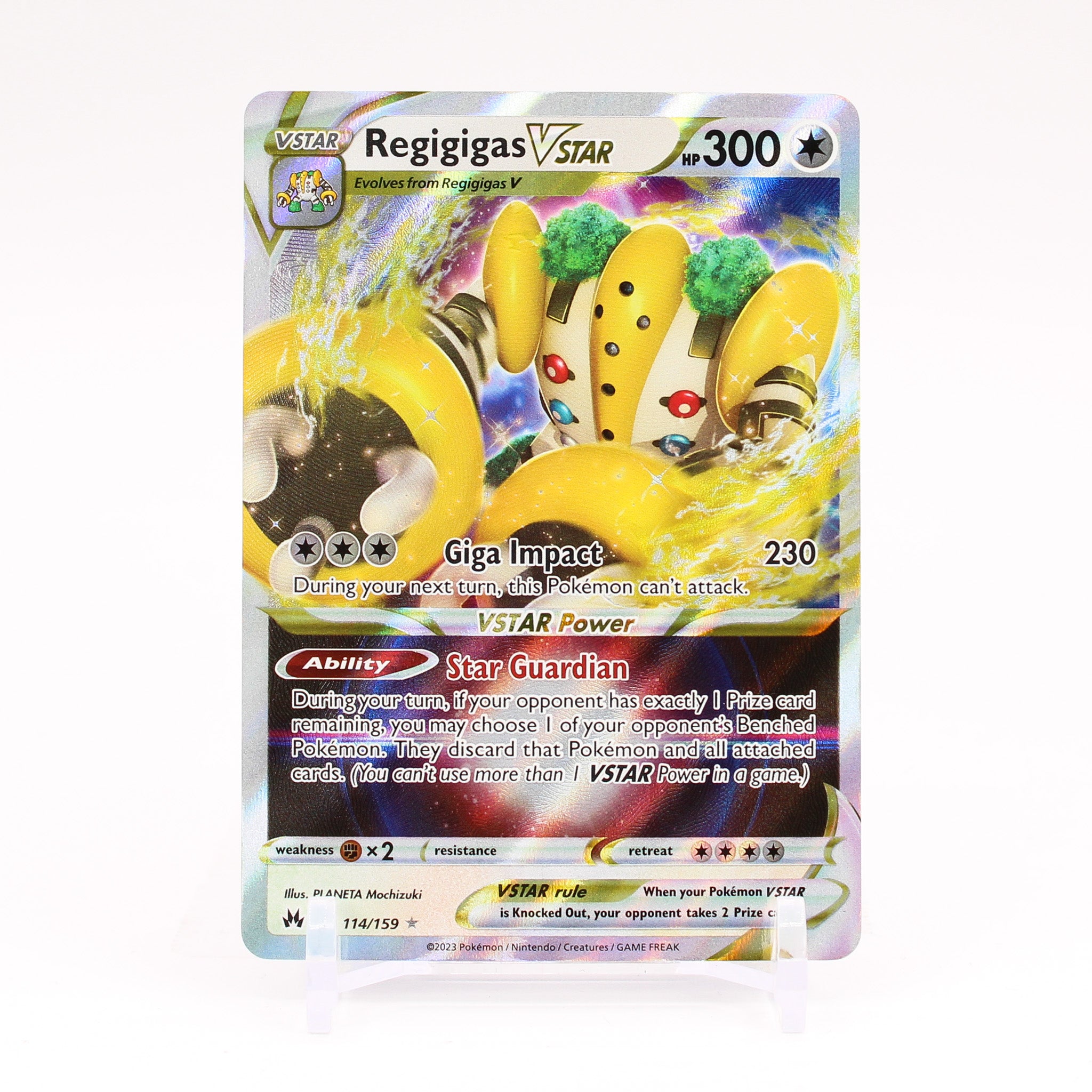 Regigigas Vstar - 114/159 Crown Zenith Ultra Rare Pokemon - NM/MINT