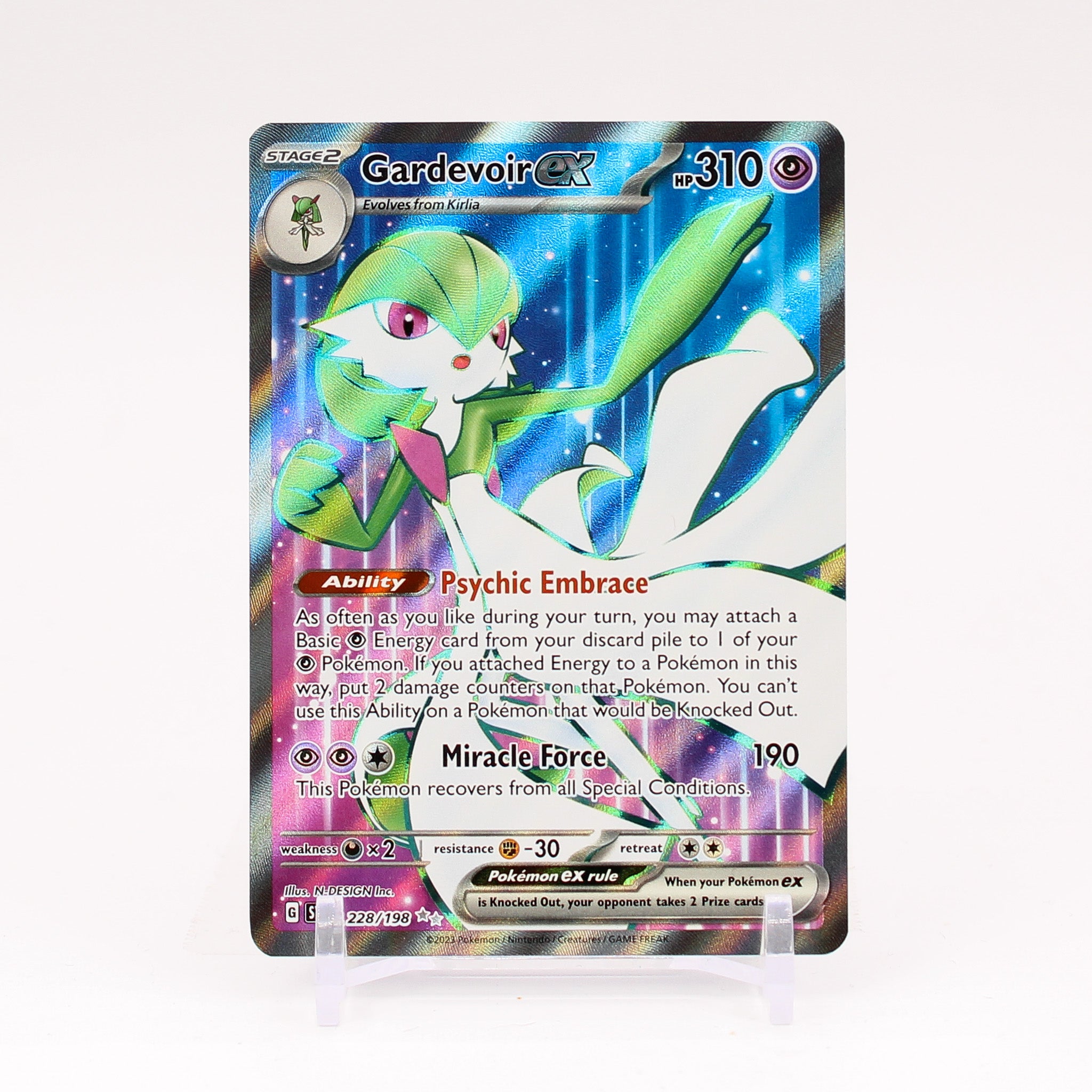Gardevoir ex - 228/198 Scarlet & Violet FULL ART Pokemon - NM/MINT