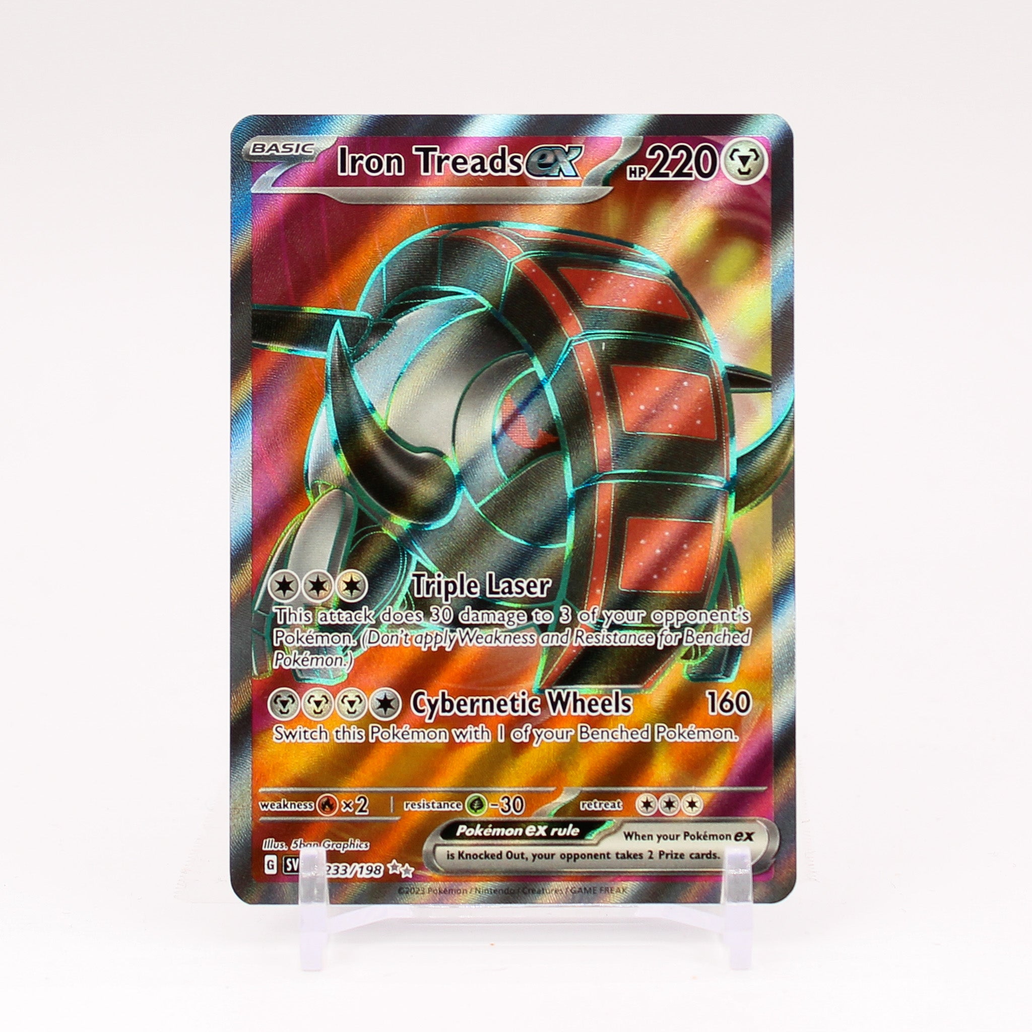 Iron Treads ex - 233/198 Scarlet & Violet FULL ART Pokemon - NM/MINT