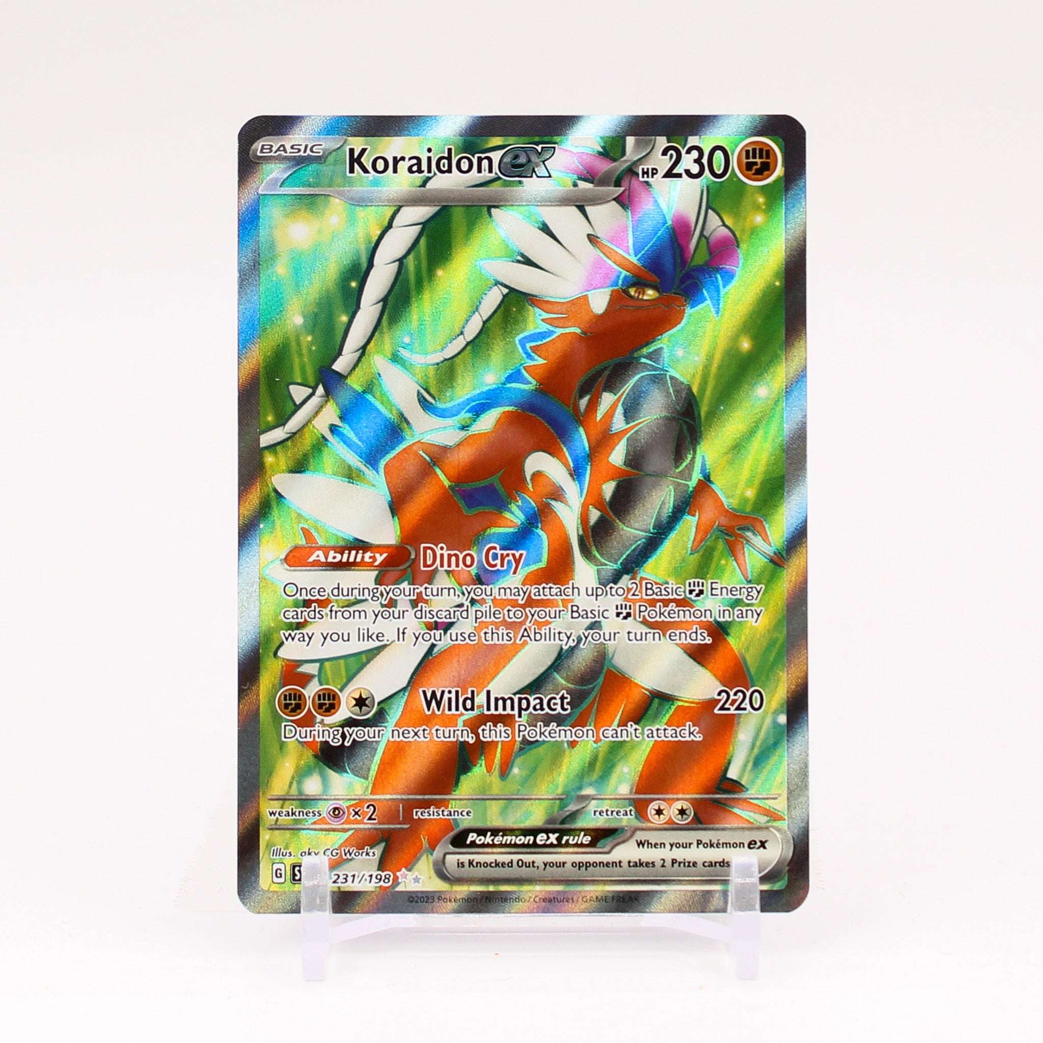 Koraidon ex - 231/198 Scarlet & Violet FULL ART Pokemon - NM/MINT