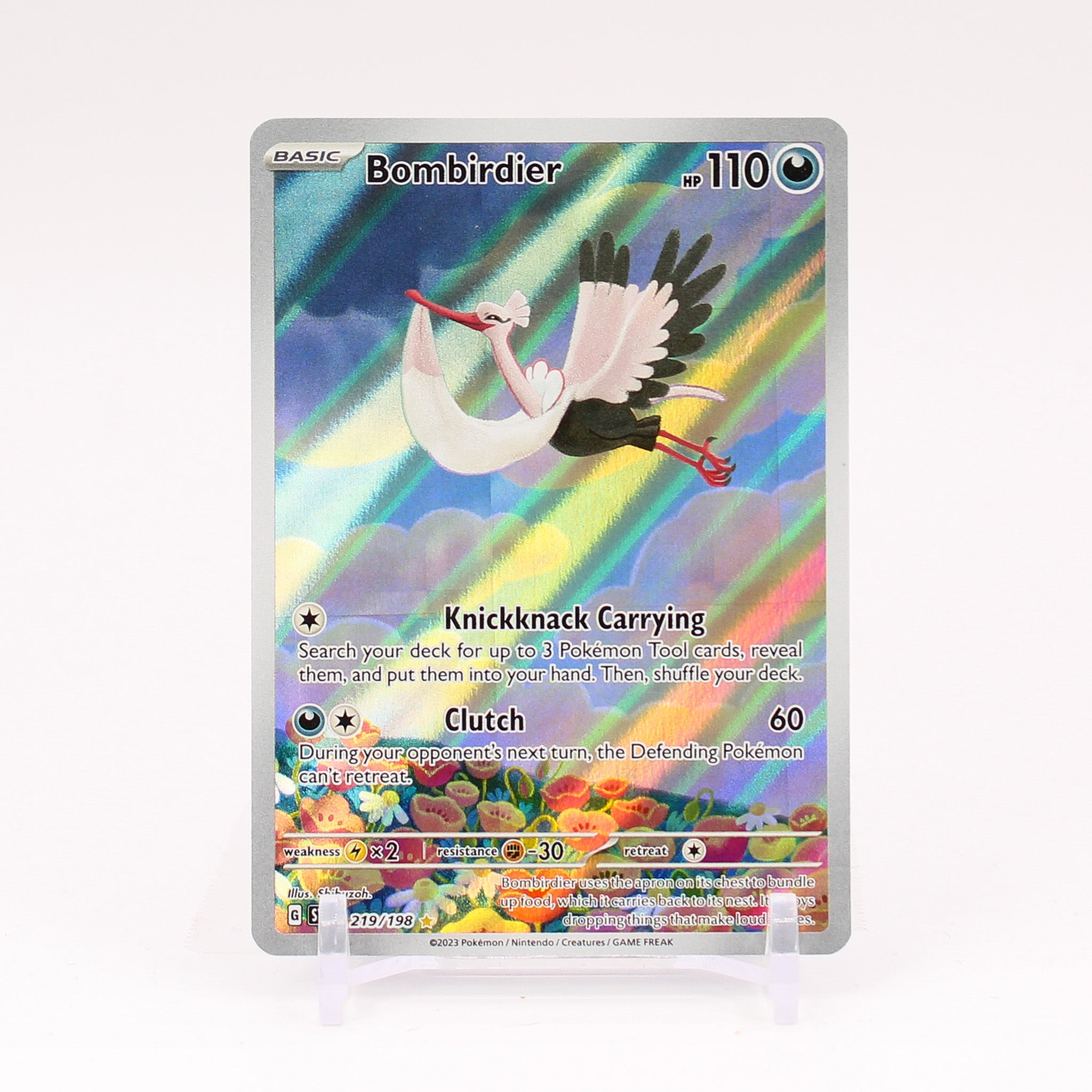Bombirdier - 219/198 Scarlet & Violet ART RARE Pokemon - NM/MINT